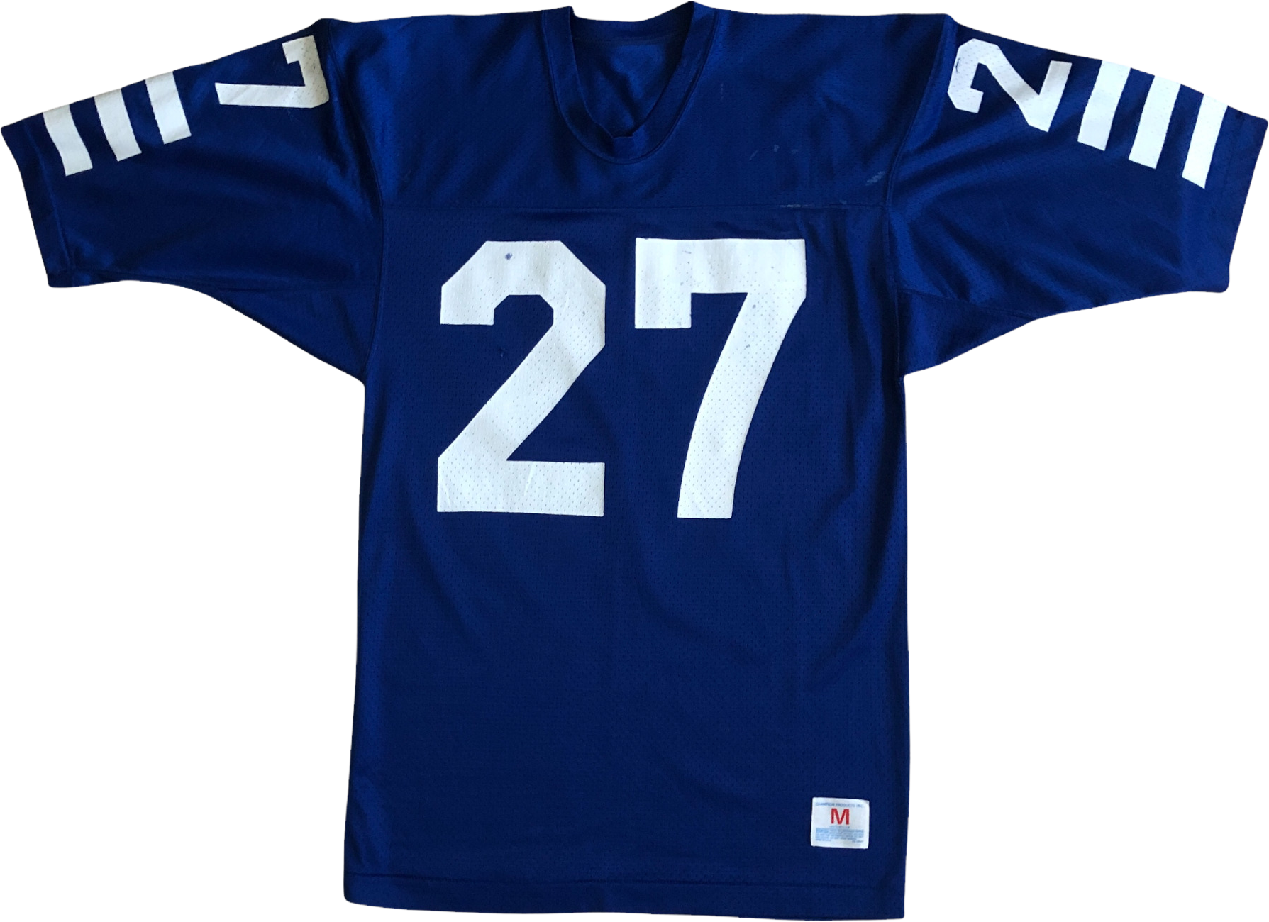 Millikin #27 Champion Game Worn 70s Vintage Football Jersey by Champio