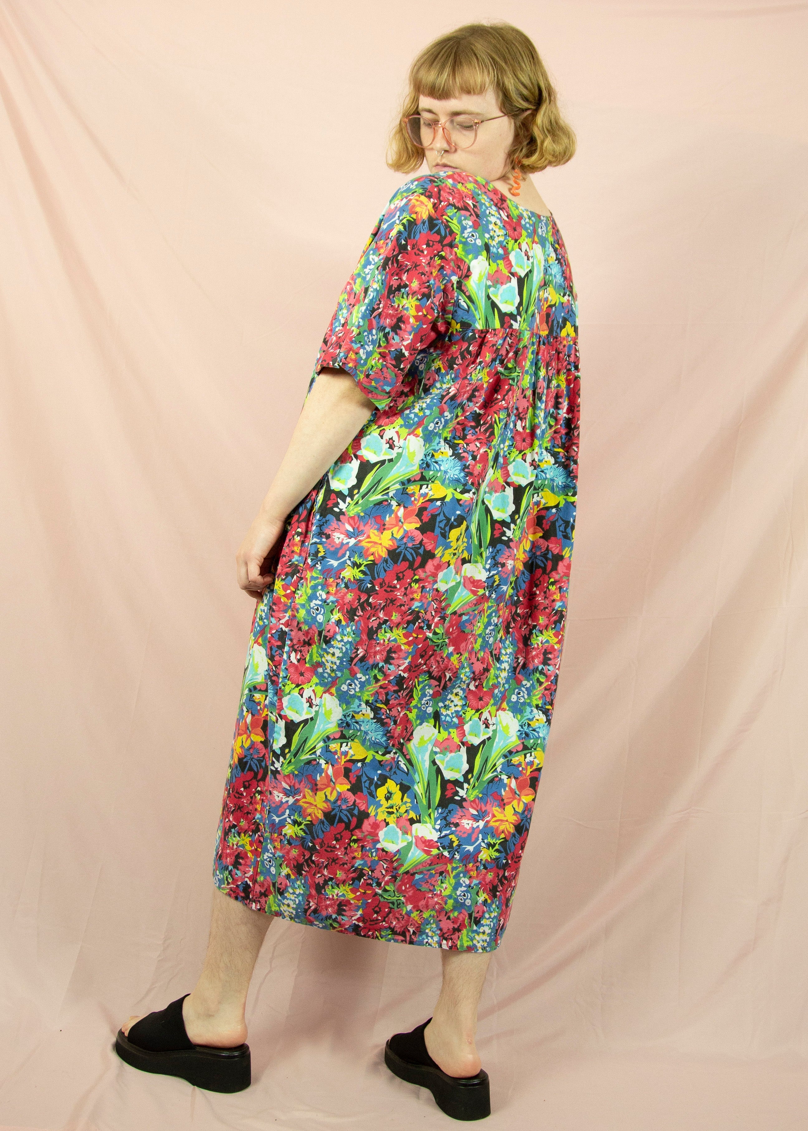 Floral moo moo clearance dress