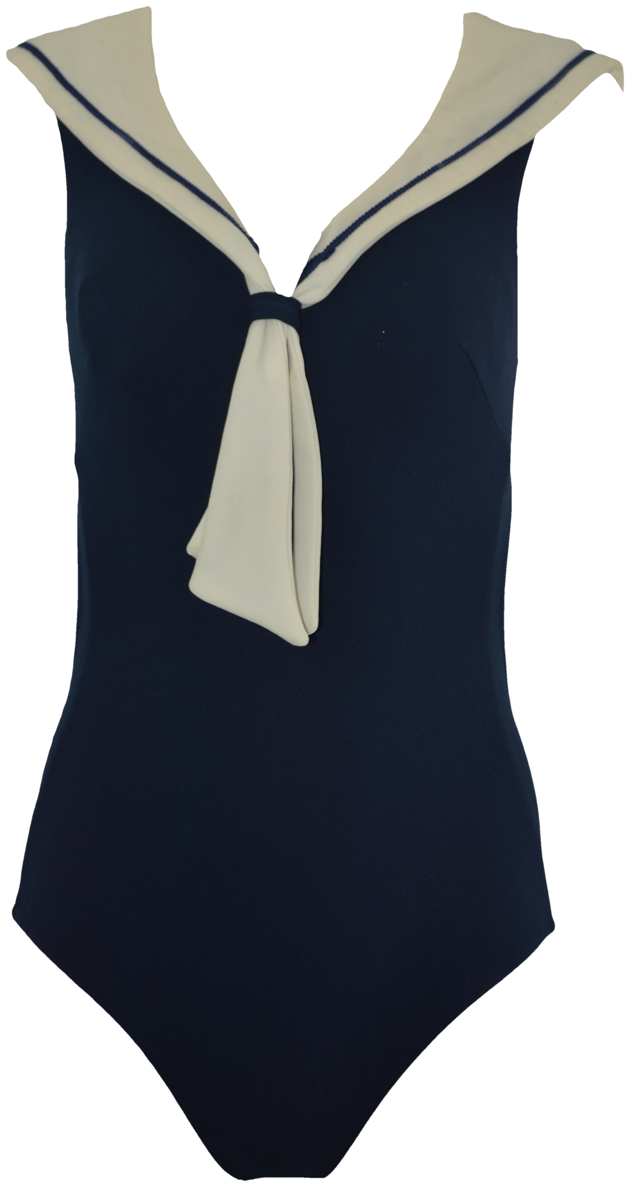 Vintage 60's/70's Sailor Nautical Style One Piece Swimsuit by Sirena