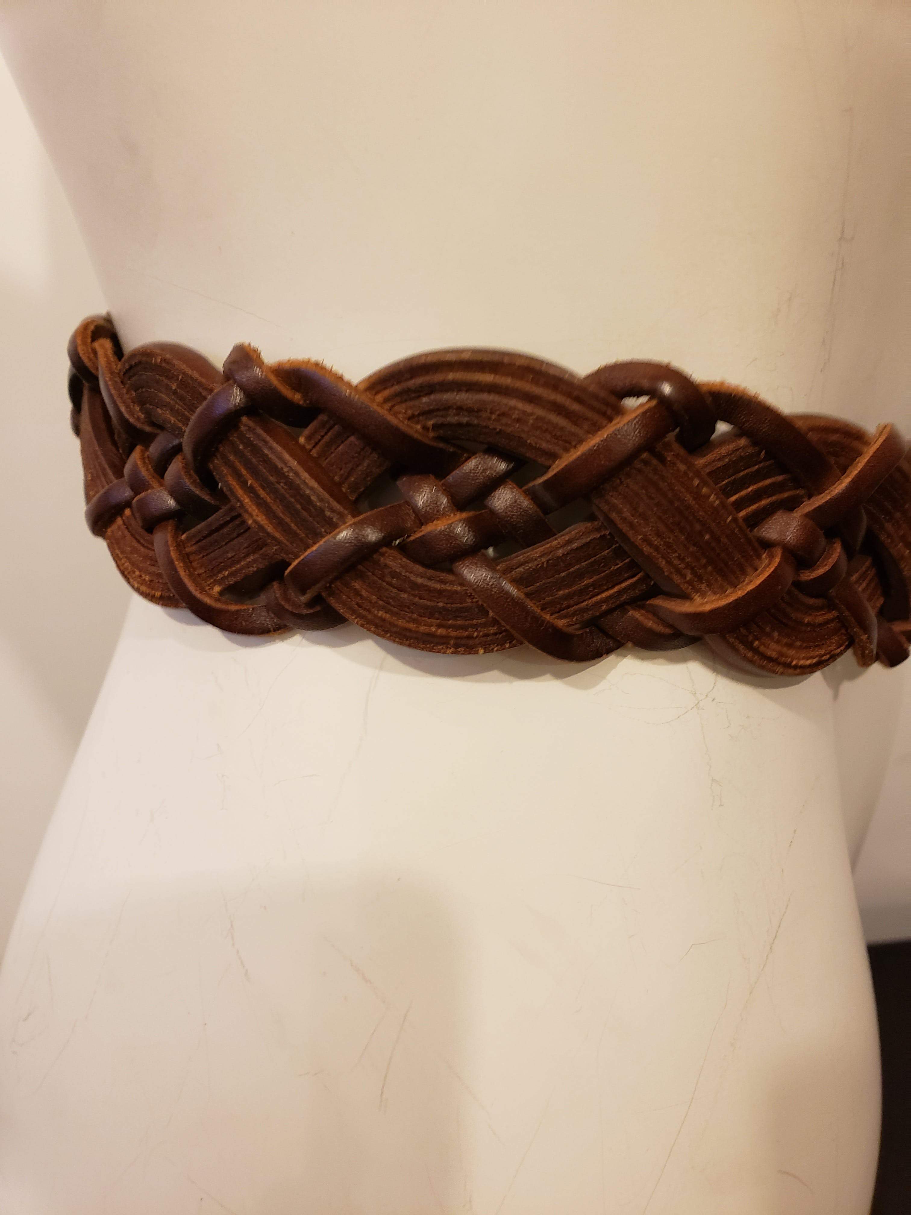 woven brown belt