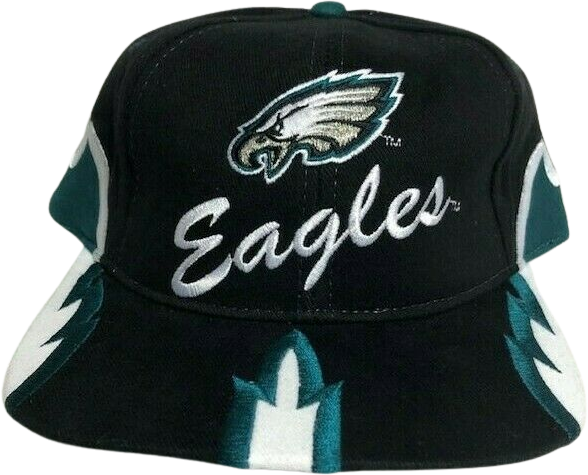 Vintage 1996 Philadelphia Eagles Deadstock Snapback Embroidered Hat  Sharktooth