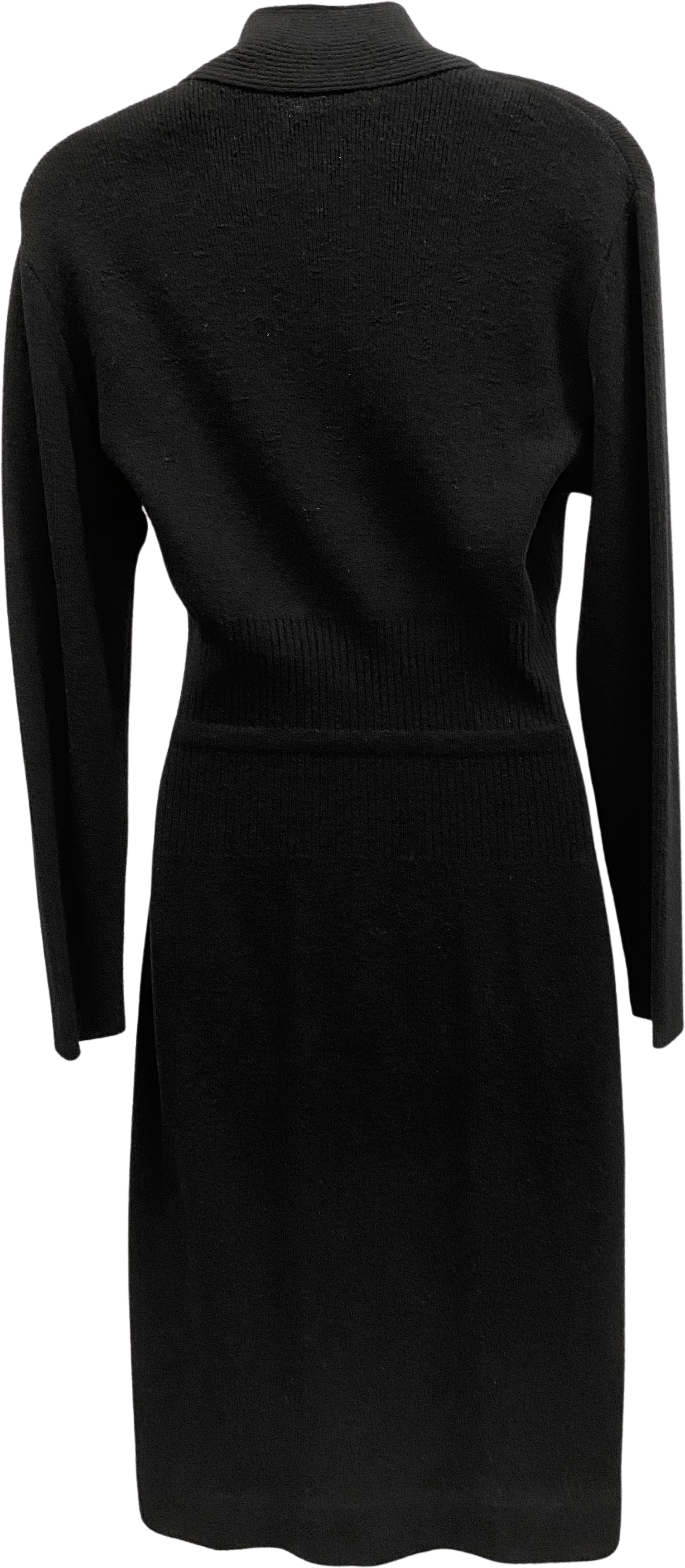 60's Kimberly Knitwear Black Wool Sweater Dress | S deals