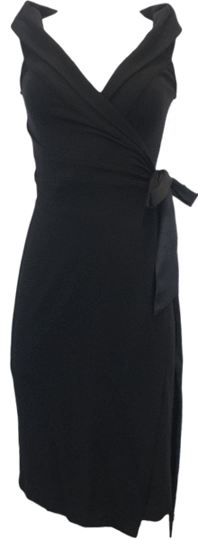 Vintage Black Wrap Dress by Diane von Furstenberg