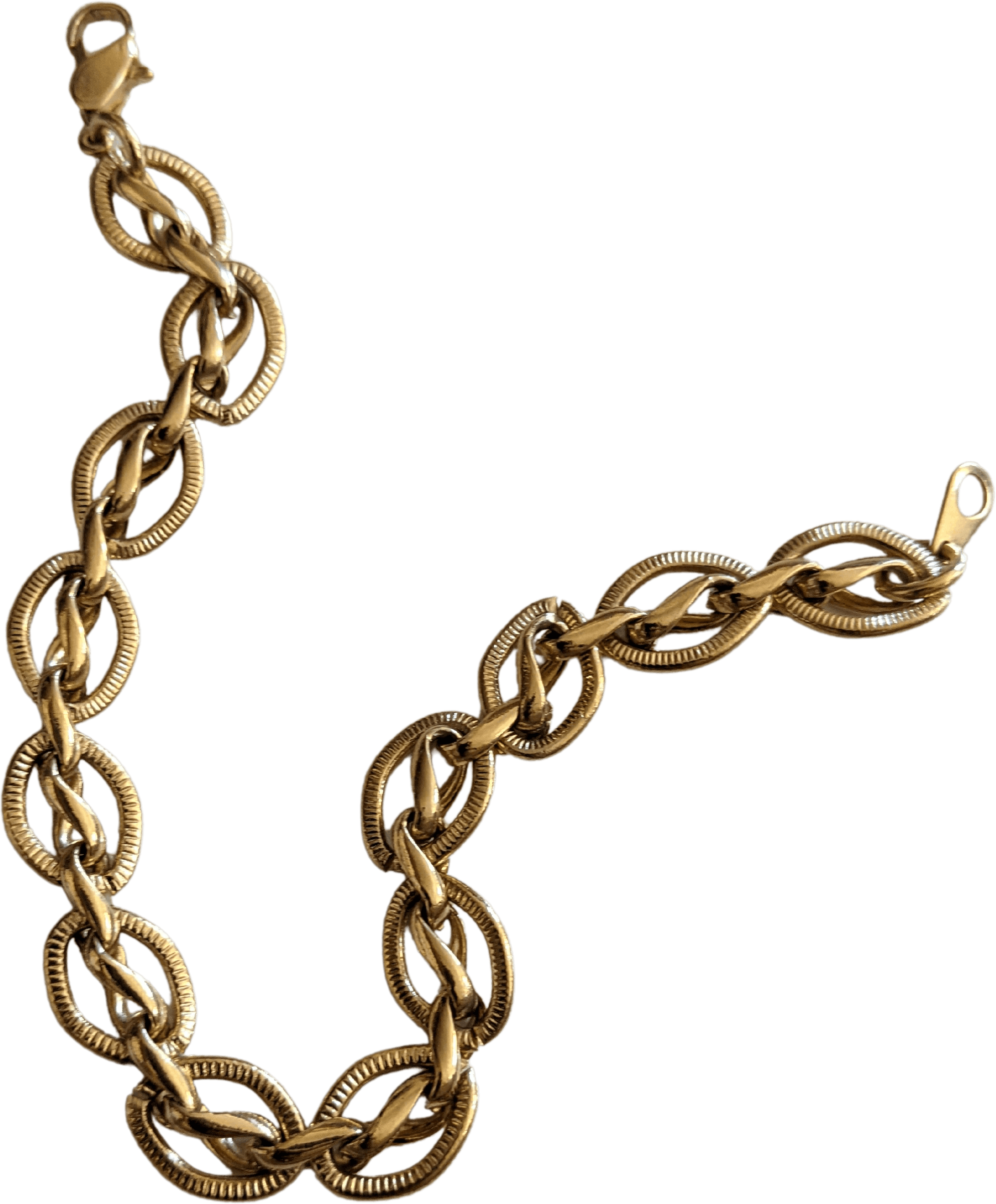 Vintage 90’s Gold Link Bracelet Shop THRILLING