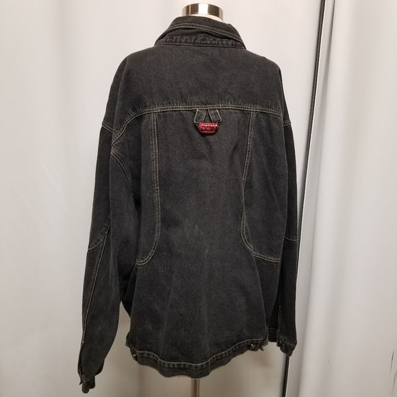 新しいブランド vintage old 90's black y2k jacket denim Gジャン