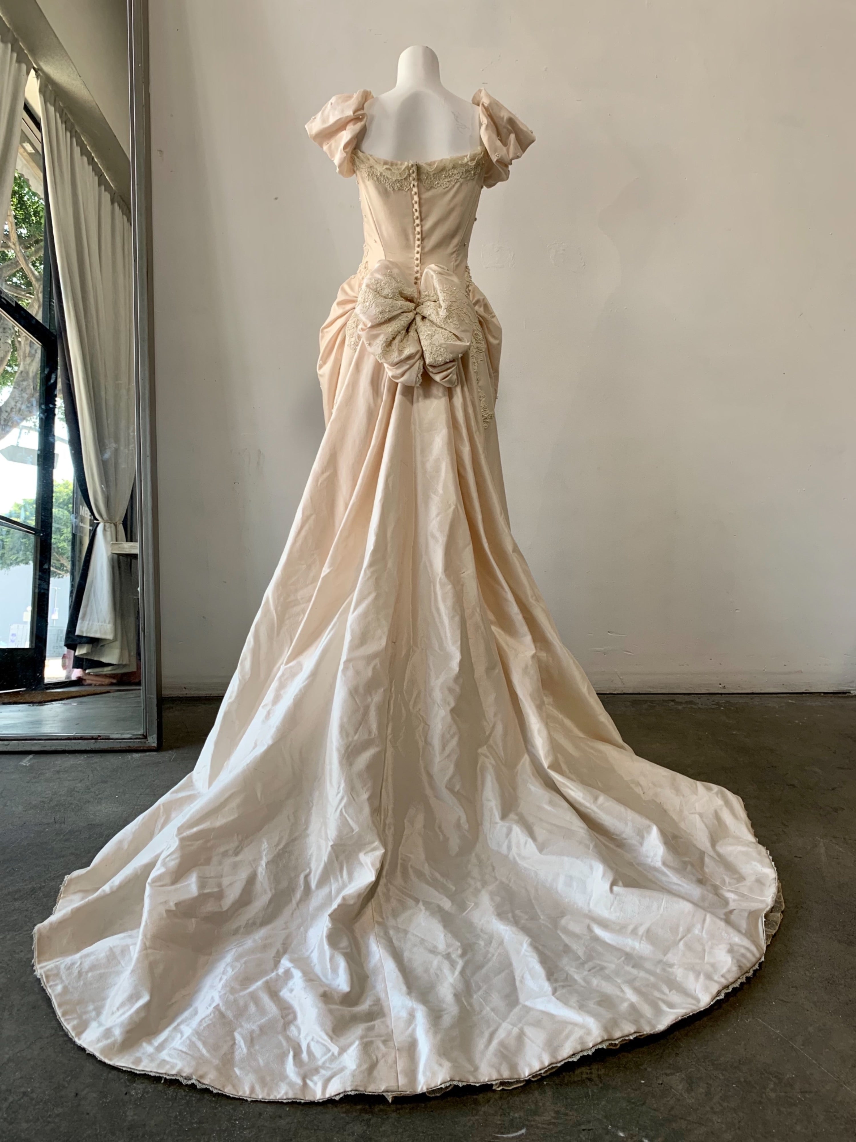 priscilla of boston vintage wedding dresses Vintage Beaded Lace Bodice Princess Gown by Priscilla Of Boston