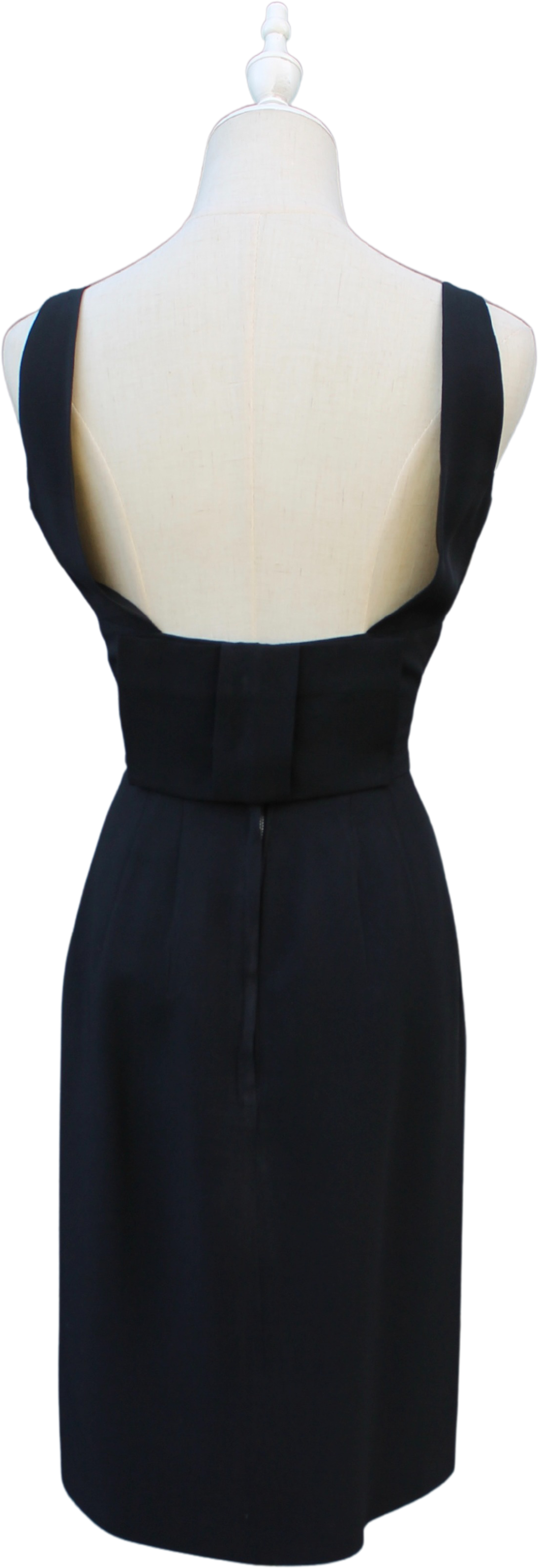 Sixty L S Button Short Dress Black