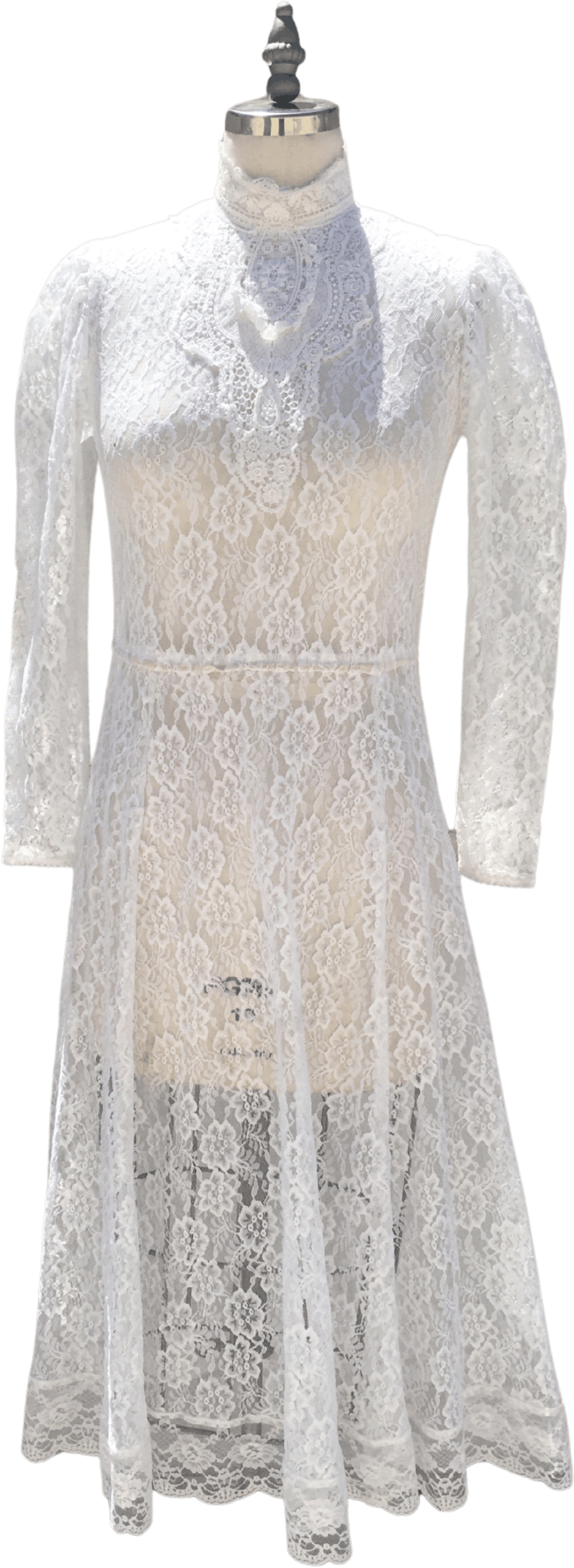 Vintage White Victorian Lace Dress by Gunne Sax by Jessica McClintock ...