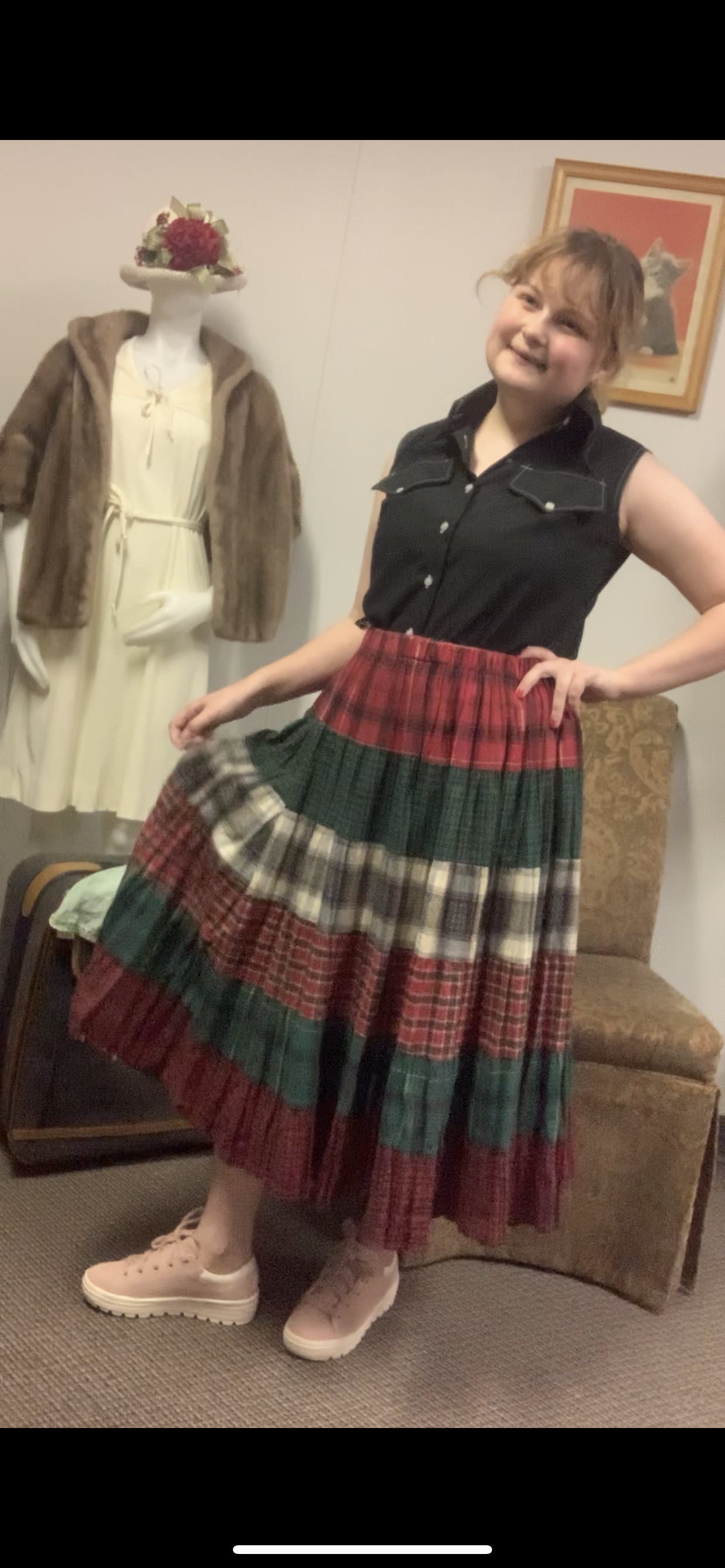 90s clearance broom skirt