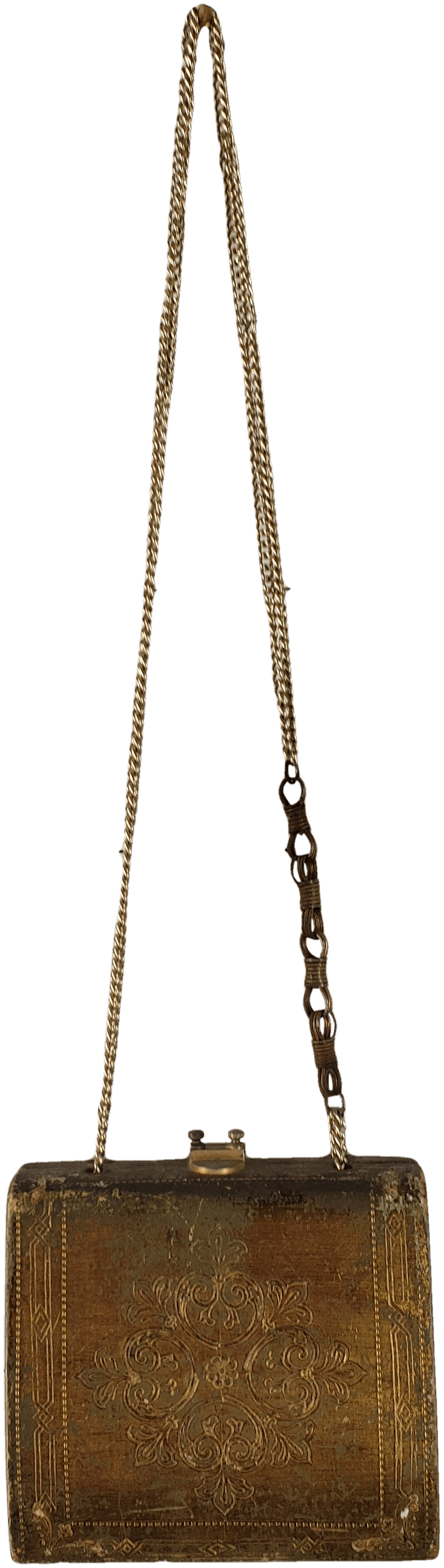 Vintage Gilded Wooden Box Purse with by Coblentz Shop THRILLING