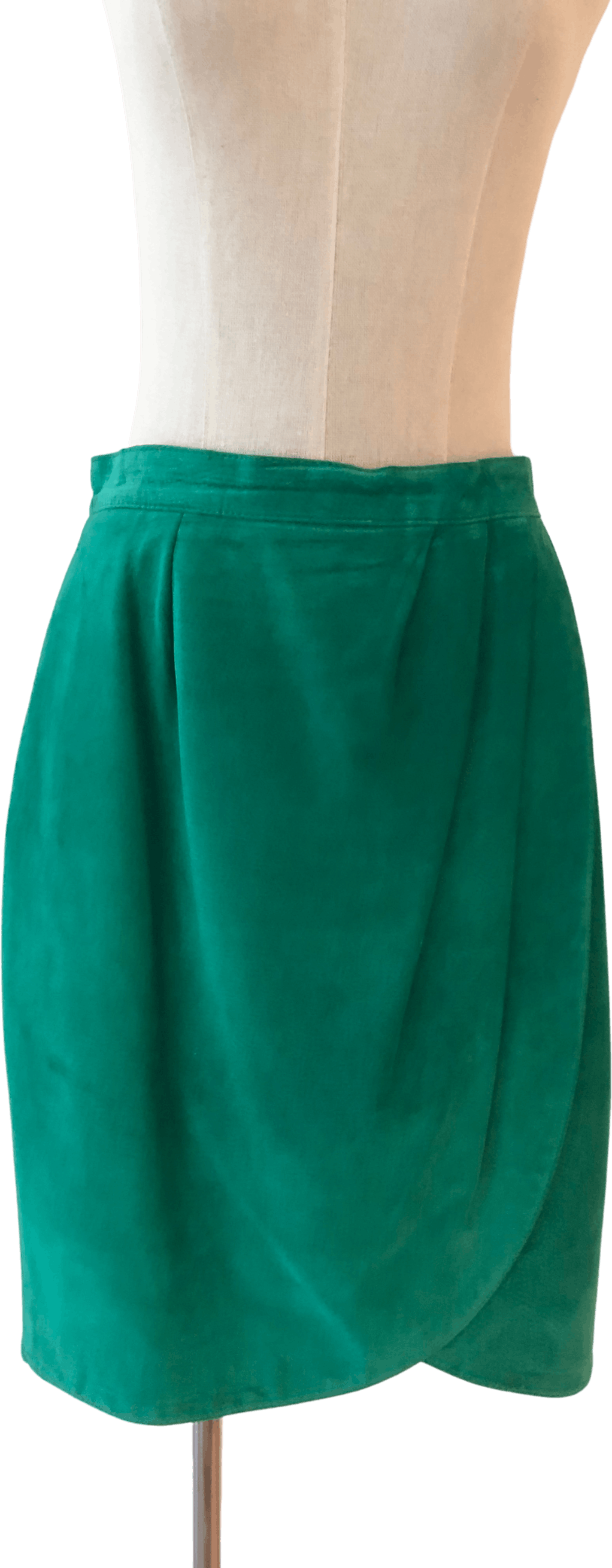 Vintage Green Suede Mini Skirt by Danier Shop THRILLING
