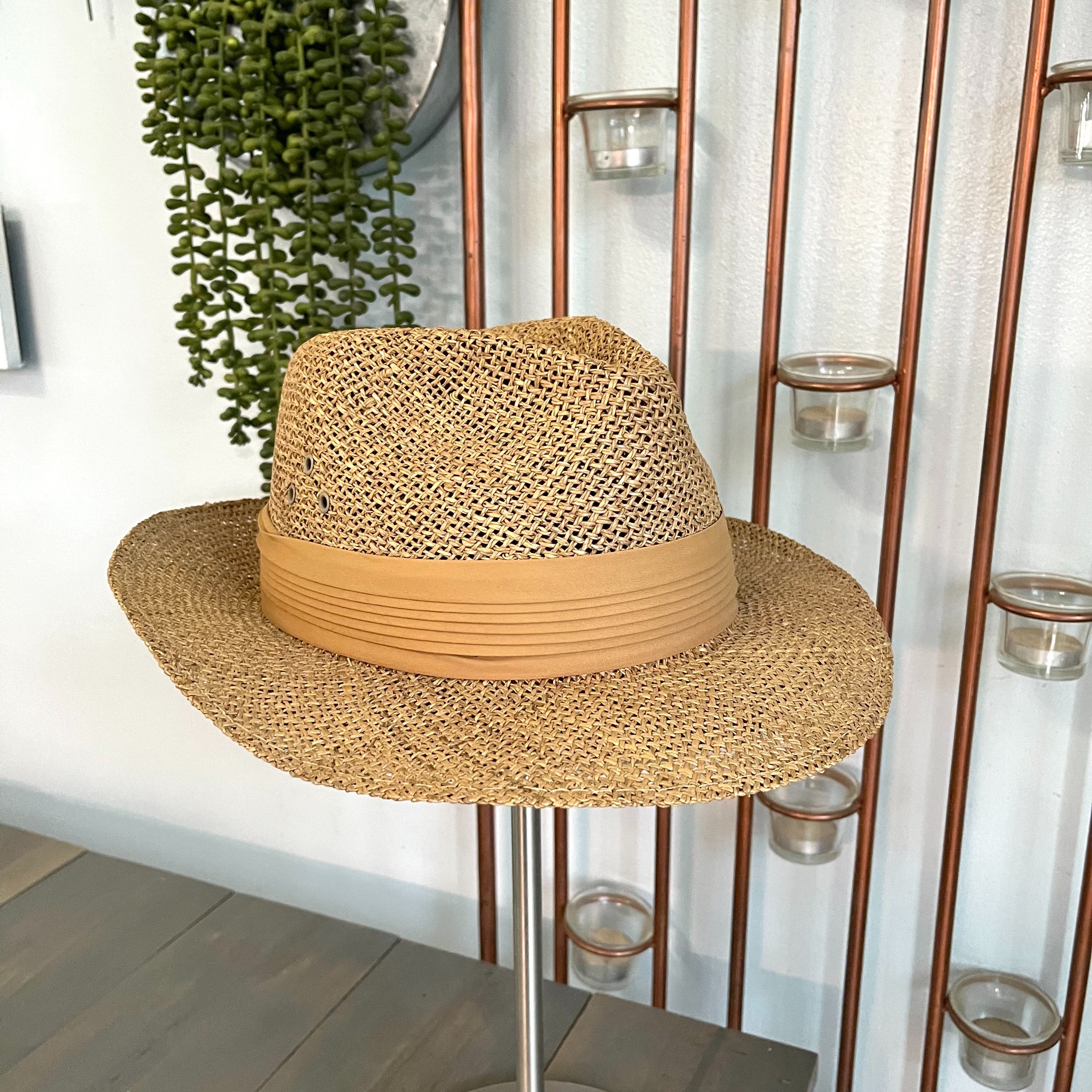 Vintage Straw Panama Hat by Harcfield Of Memphis Shop THRILLING