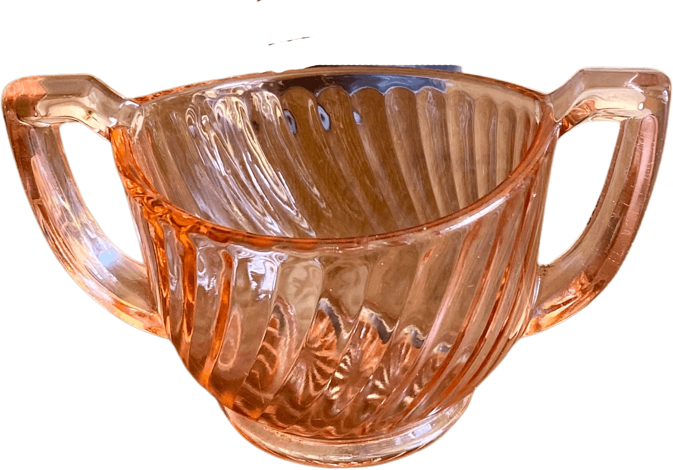 Vintage Pink Depression Glass Sugar Bowl Imperial Depression Glass Ri Shop Thrilling