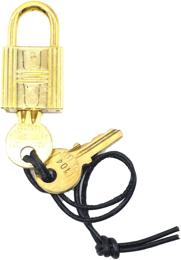 Vintage HERMES golden padlock key motif charm, Annee Mediterranee 2003 –  eNdApPi ***where you can find your favorite designer vintages..authentic,  affordable, and lovable.