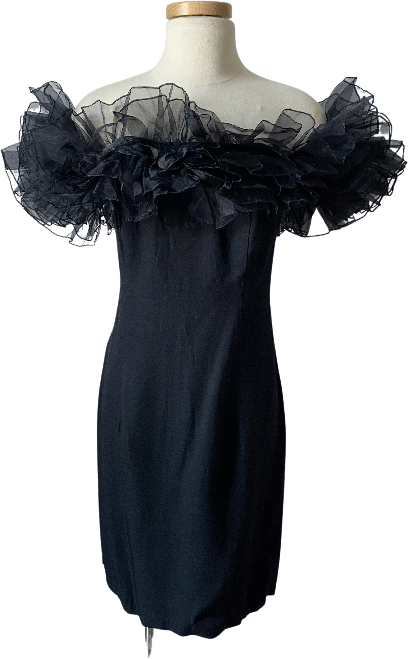 Vintage 80's Off the Shoulder Ruffle Dress | Shop THRILLING Vintage 80's Off the Shoulder Ruffle Dress | Shop THRILLING