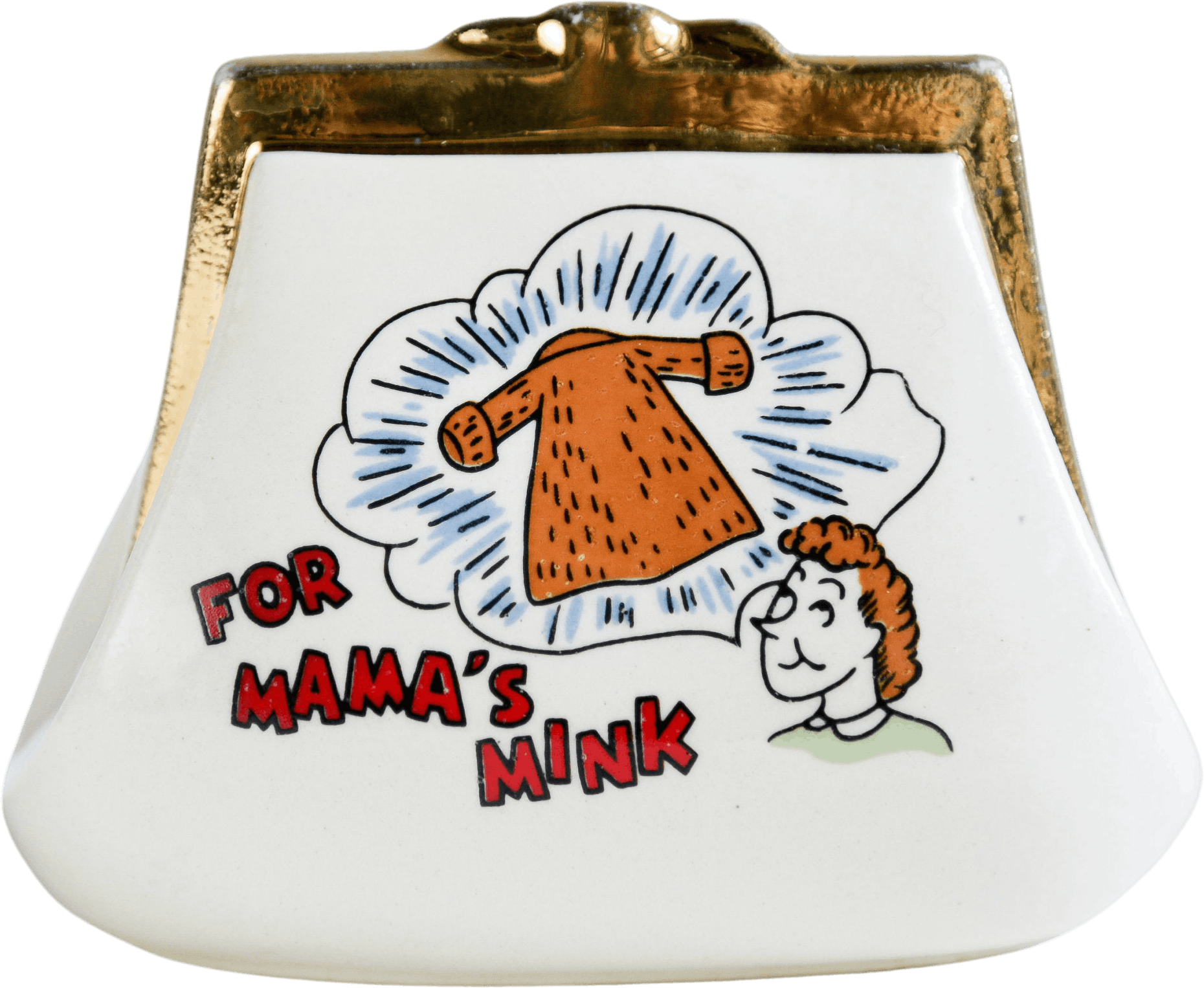 Vintage Funny HandPainted Coin Purse Shop THRILLING