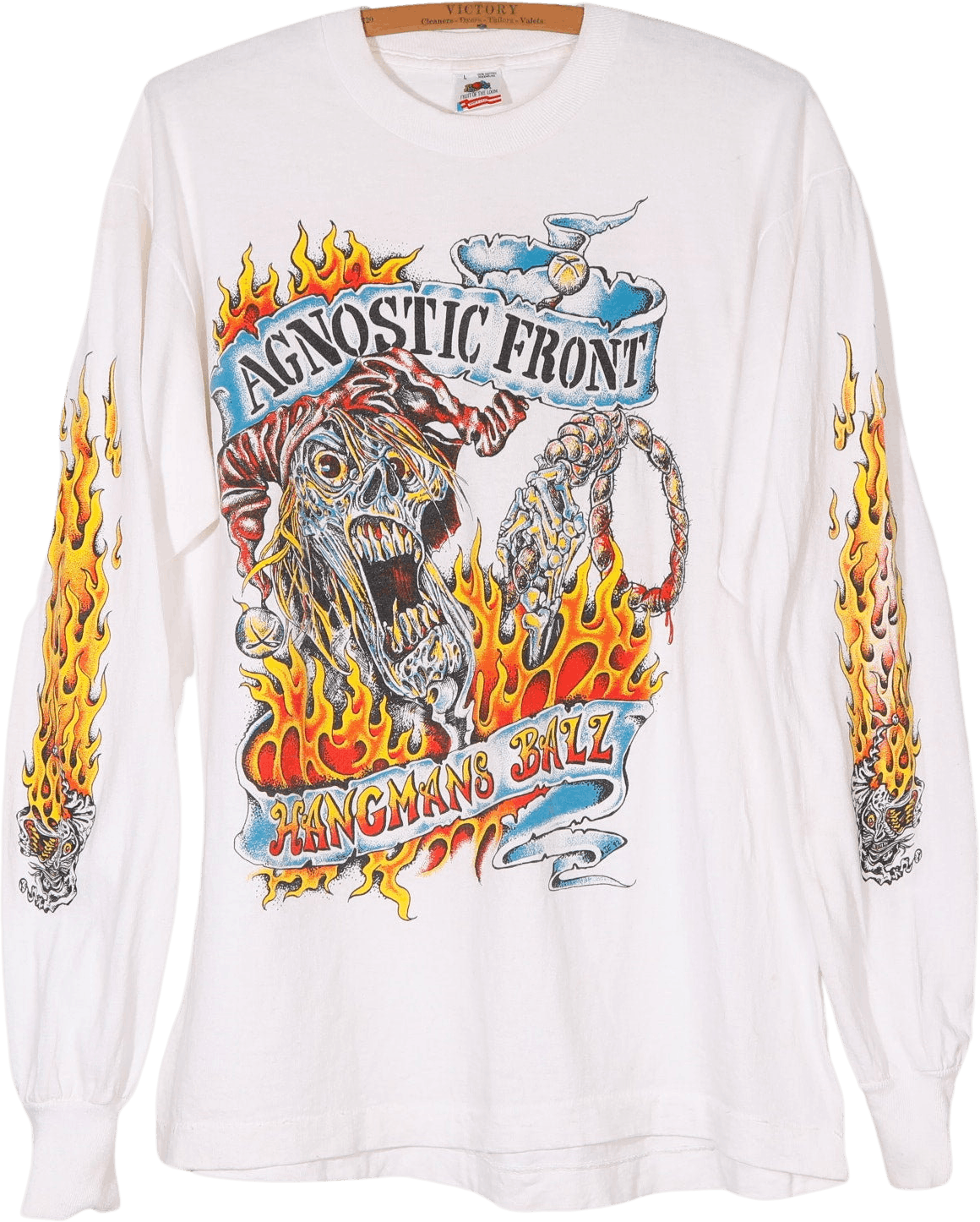 80's White Hardcore Punk Band T-Shirt Agnostic Front