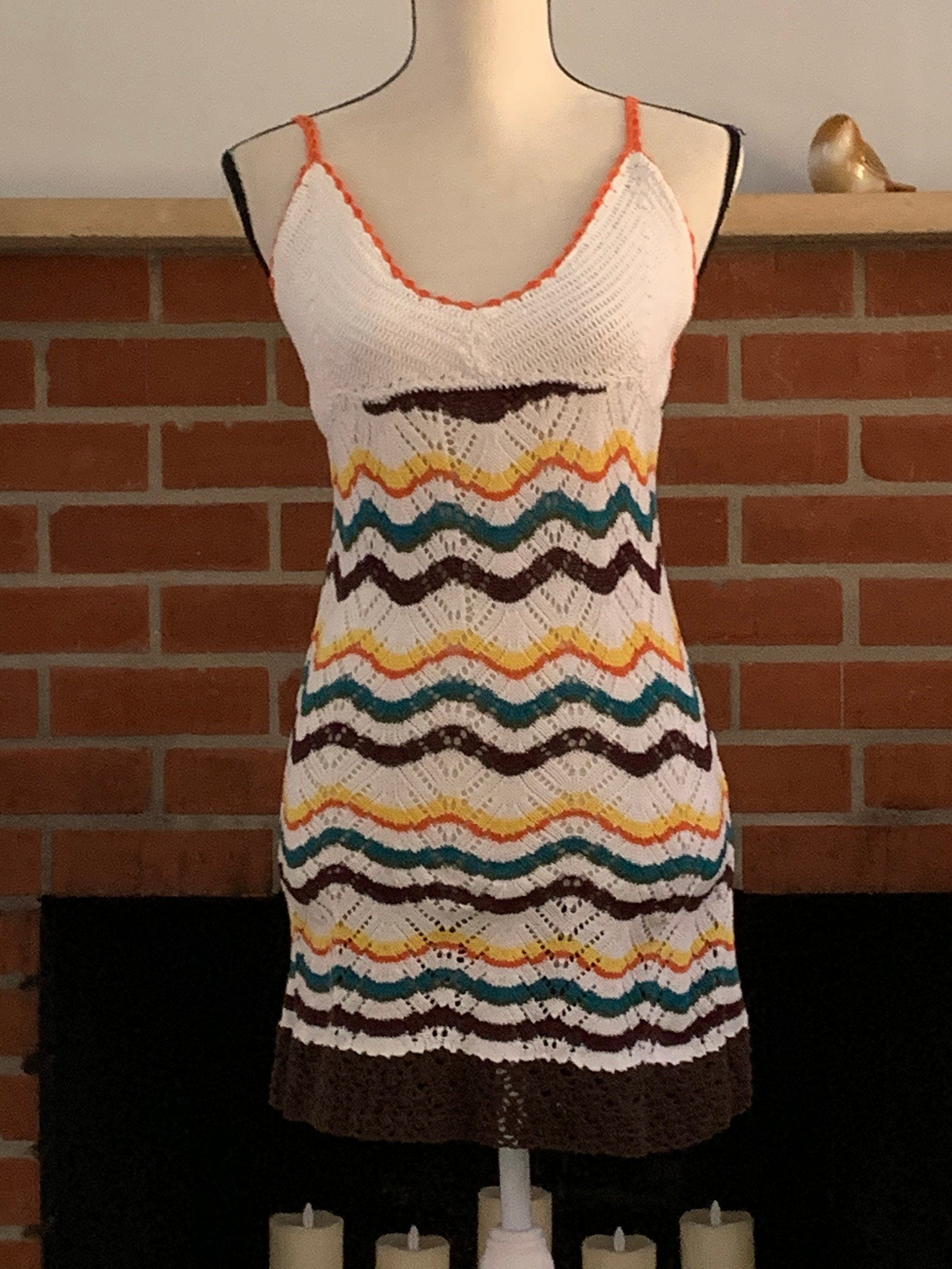 Vintage Striped Print Dress main image 1