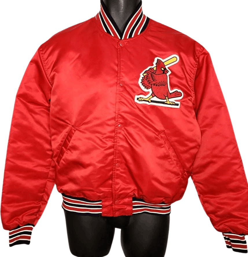 Starter X Bomber Satin St. Louis Cardinals Navy Jacket - Jackets Expert