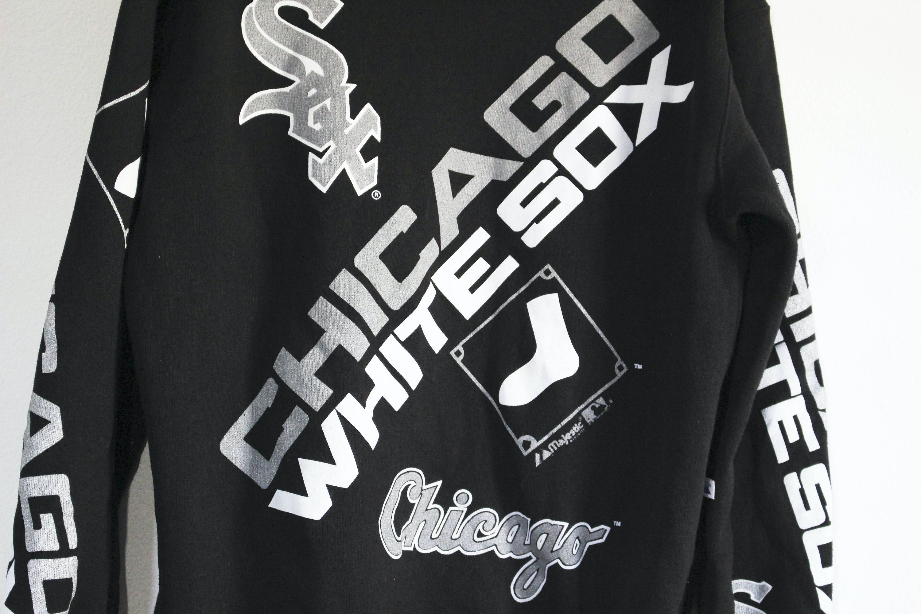 Vintage Black Chicago White Sox Cotton Crewneck Sweatshirt by Majestic |  Shop THRILLING