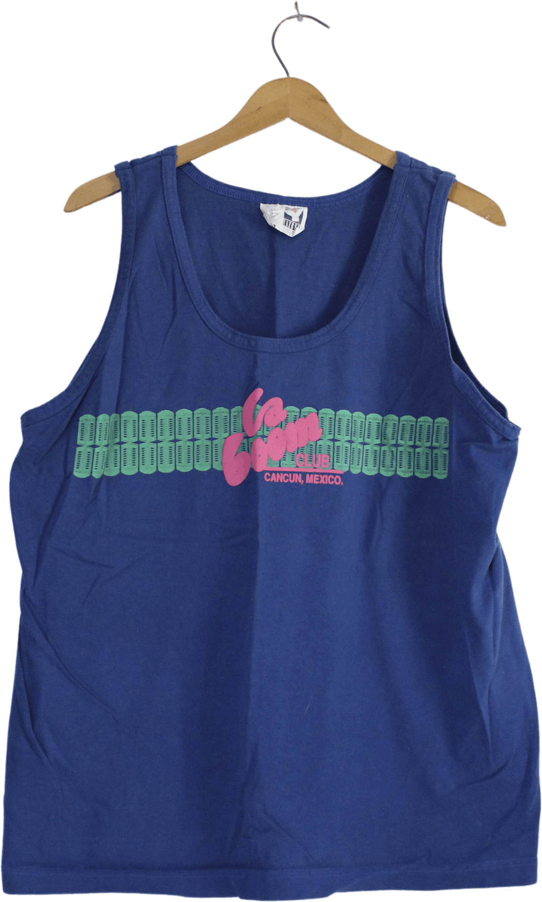 Vintage Blue La Boom Club Cancun Tank Top Shop THRILLING