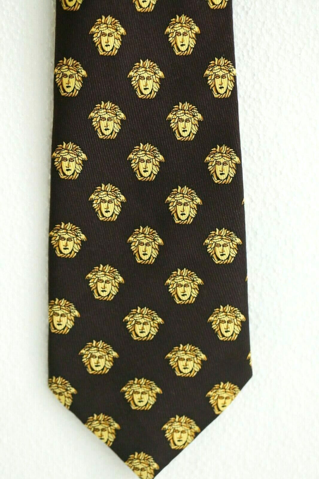 Vintage Medusa Print Silk Necktie by Gianni Versace | Shop THRILLING
