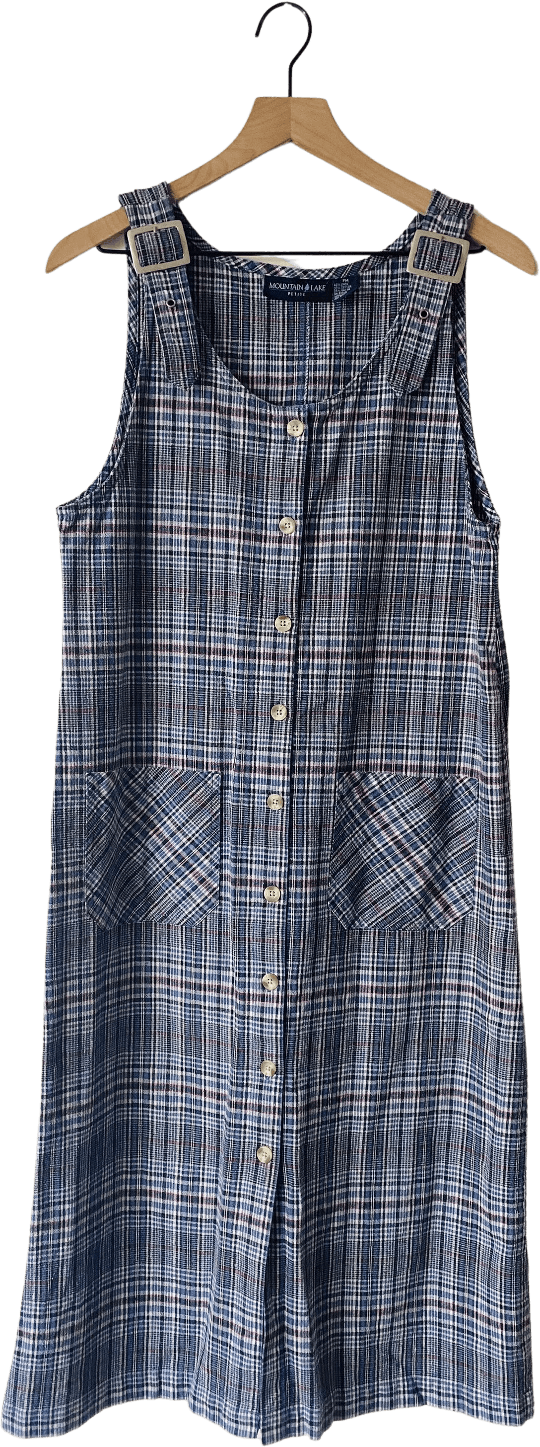 Vintage 90’s Plaid Jumper Dress by Mountain Lake Petite Shop THRILLING