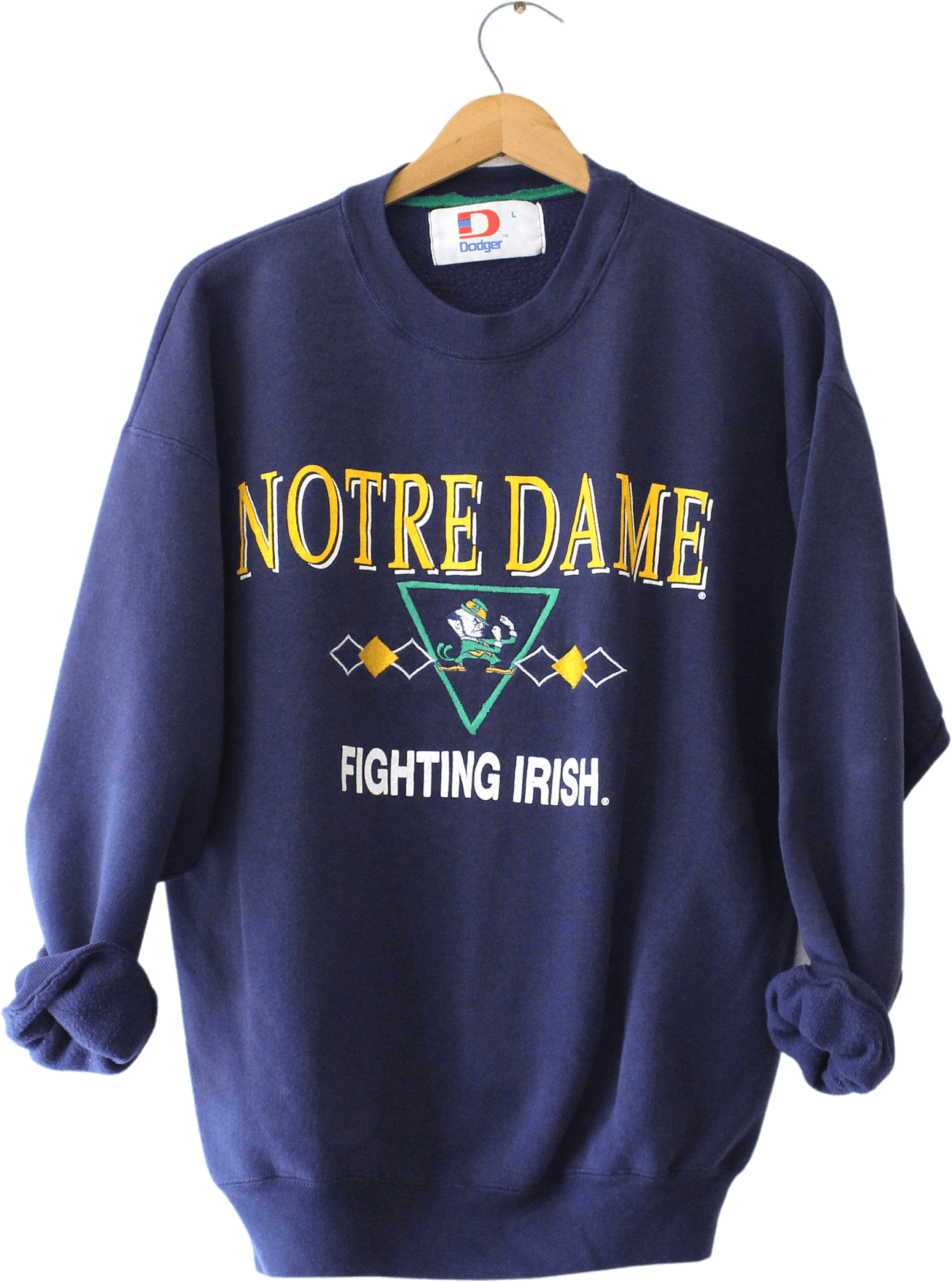 Vintage Navy Blue Notre Dame University Fighting Irish Sweatshirt