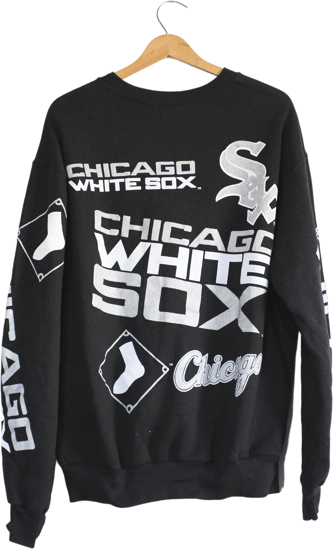 Vintage Black Chicago White Sox Cotton Crewneck Sweatshirt by Majestic |  Shop THRILLING
