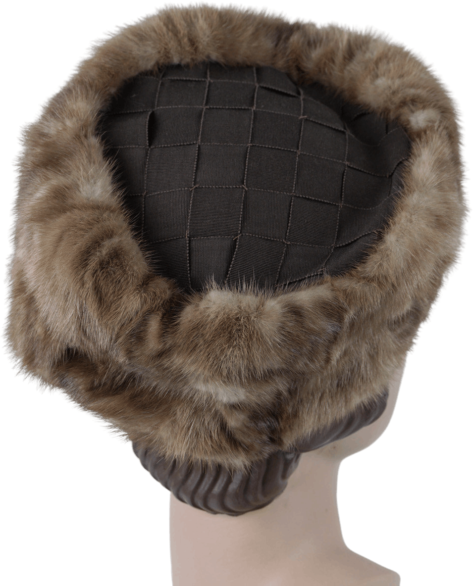Vintage 60’s Fur Pillbox Hat Shop THRILLING