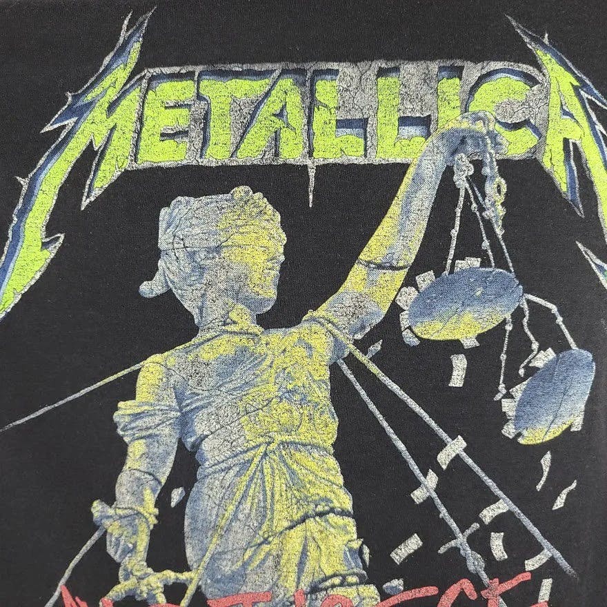 Vintage 80’s and Justice for All Tour Metallica Men's T-Shirt | Shop  THRILLING