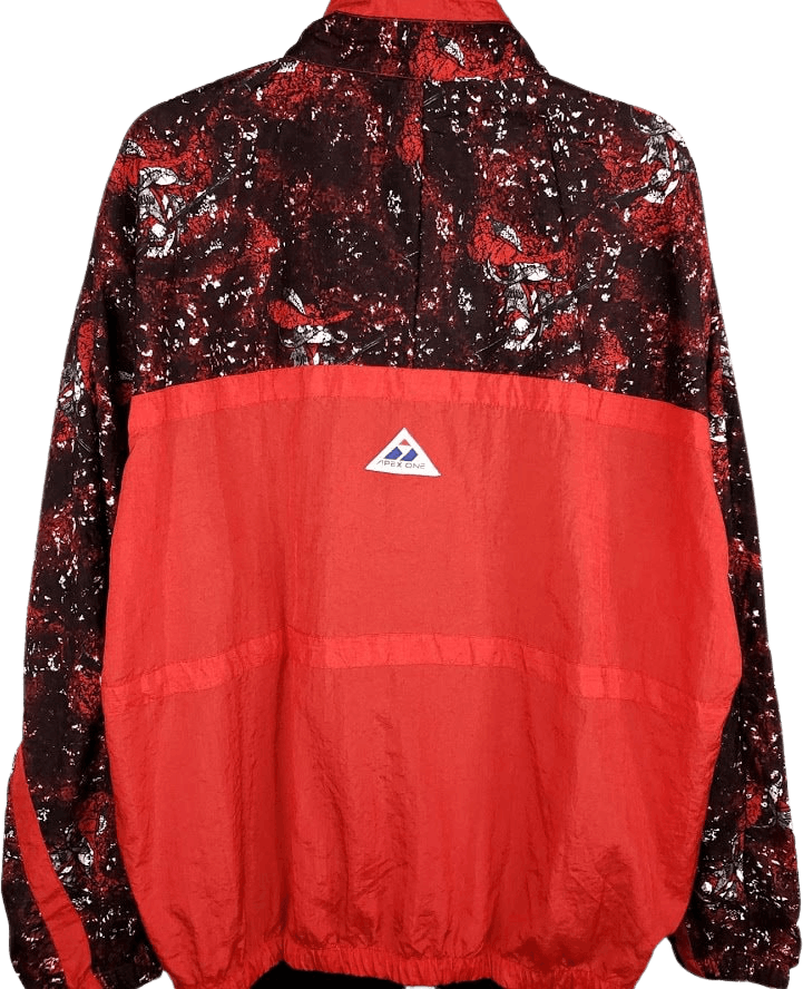 Vintage Men's 90’s Unlv Rebels Red Windbreaker Jacket by Apex One