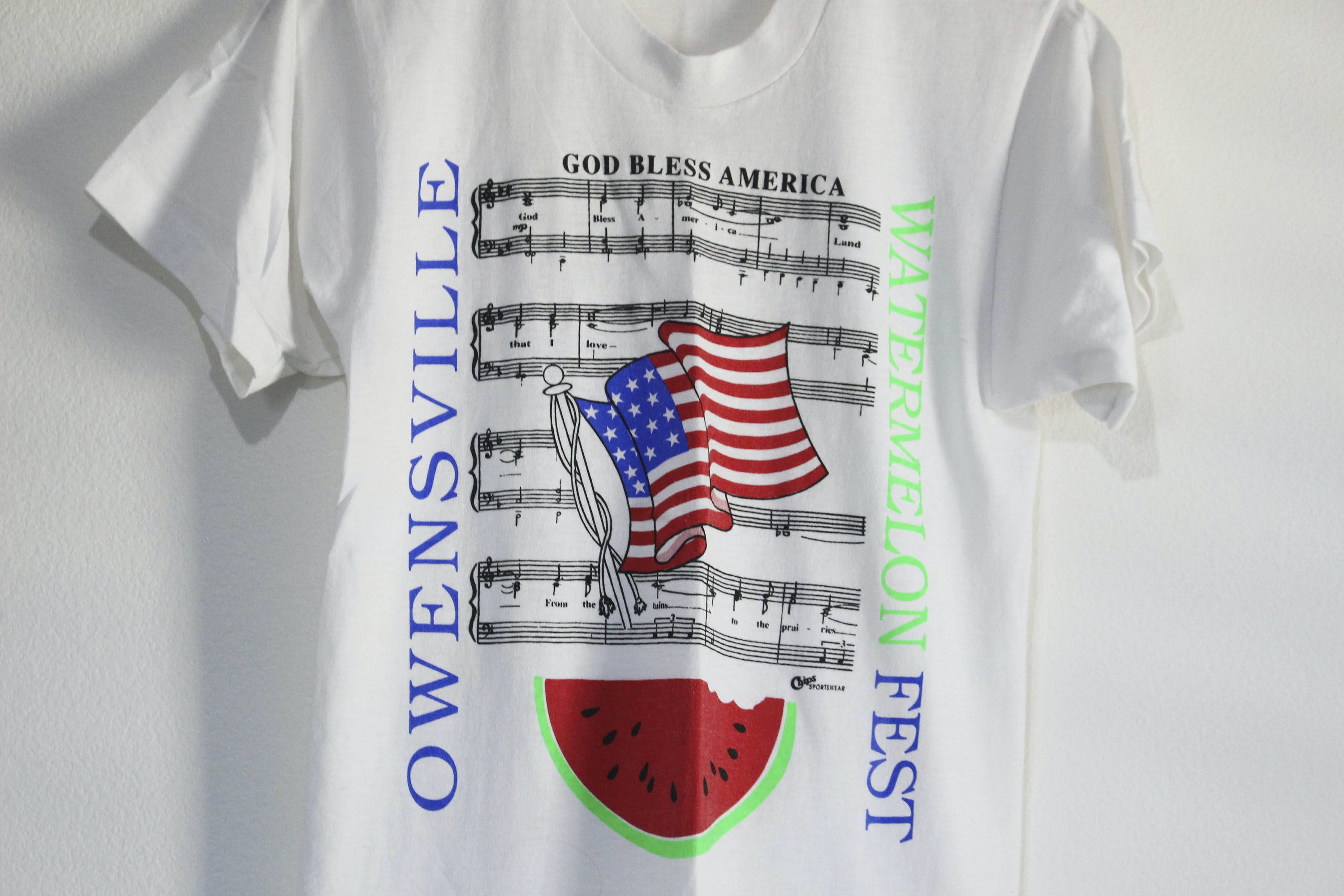 Vintage White Owensville Indiana Watermelon Festival Sheet Music