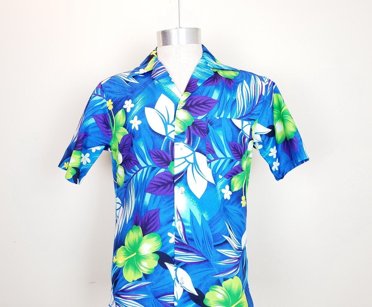 Gillies Dress Blue Tartan Vintage Leaves Hawaiian Shirt main image 0
