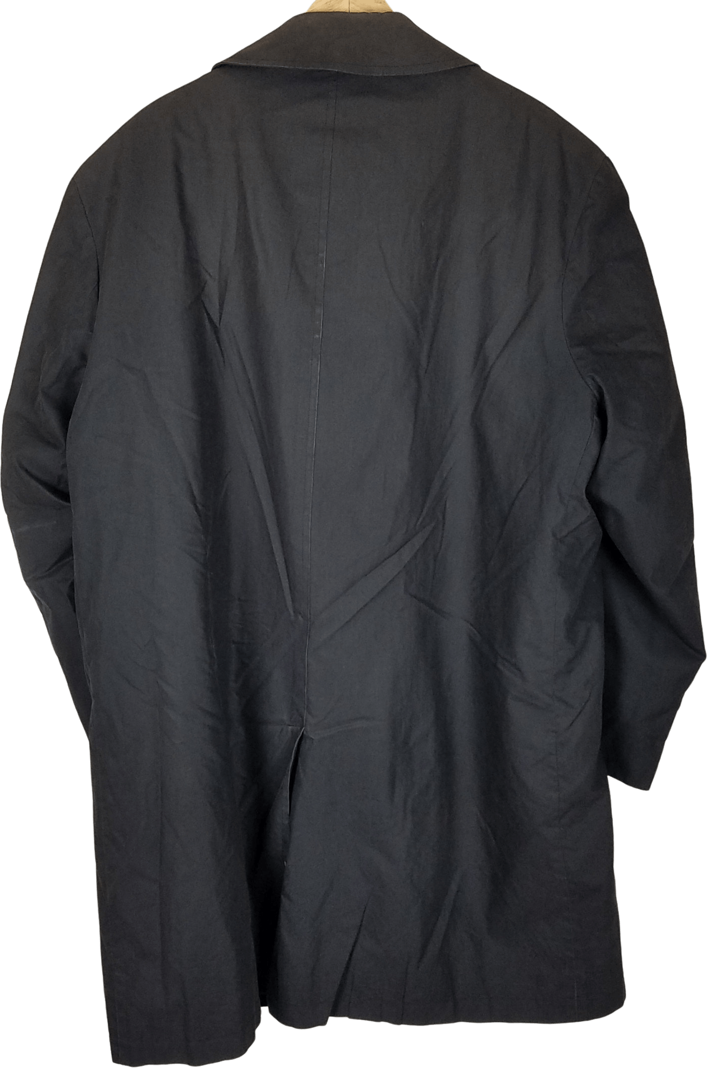 Vintage Black Wool Hidden Button Up Trench Coat by Jos. A. Bank | Shop Vintage Black Wool Hidden Button Up Trench Coat by Jos. A. Bank | Shop