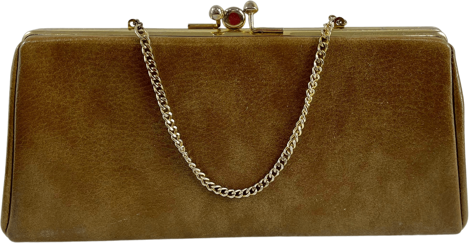 Enamel Faux Leather Single Handle Clutch