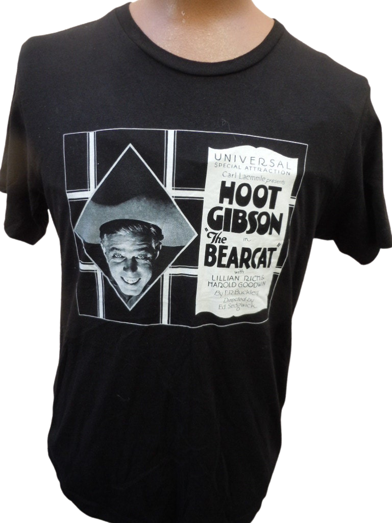 Vintage M (44) * Hoot Gibson The Bearcat Movie Shirt Shop THRILLING