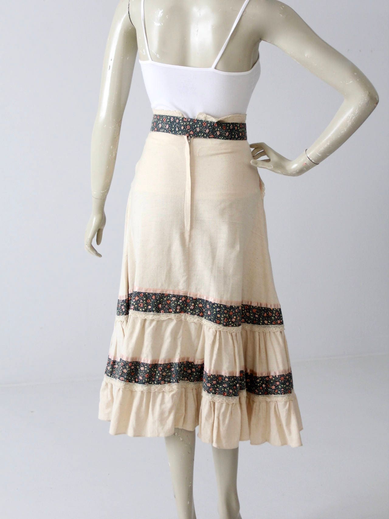 Vintage Gunne Sax Skirt Jessica's Gunnies Skirt 70s Prairie Skirt