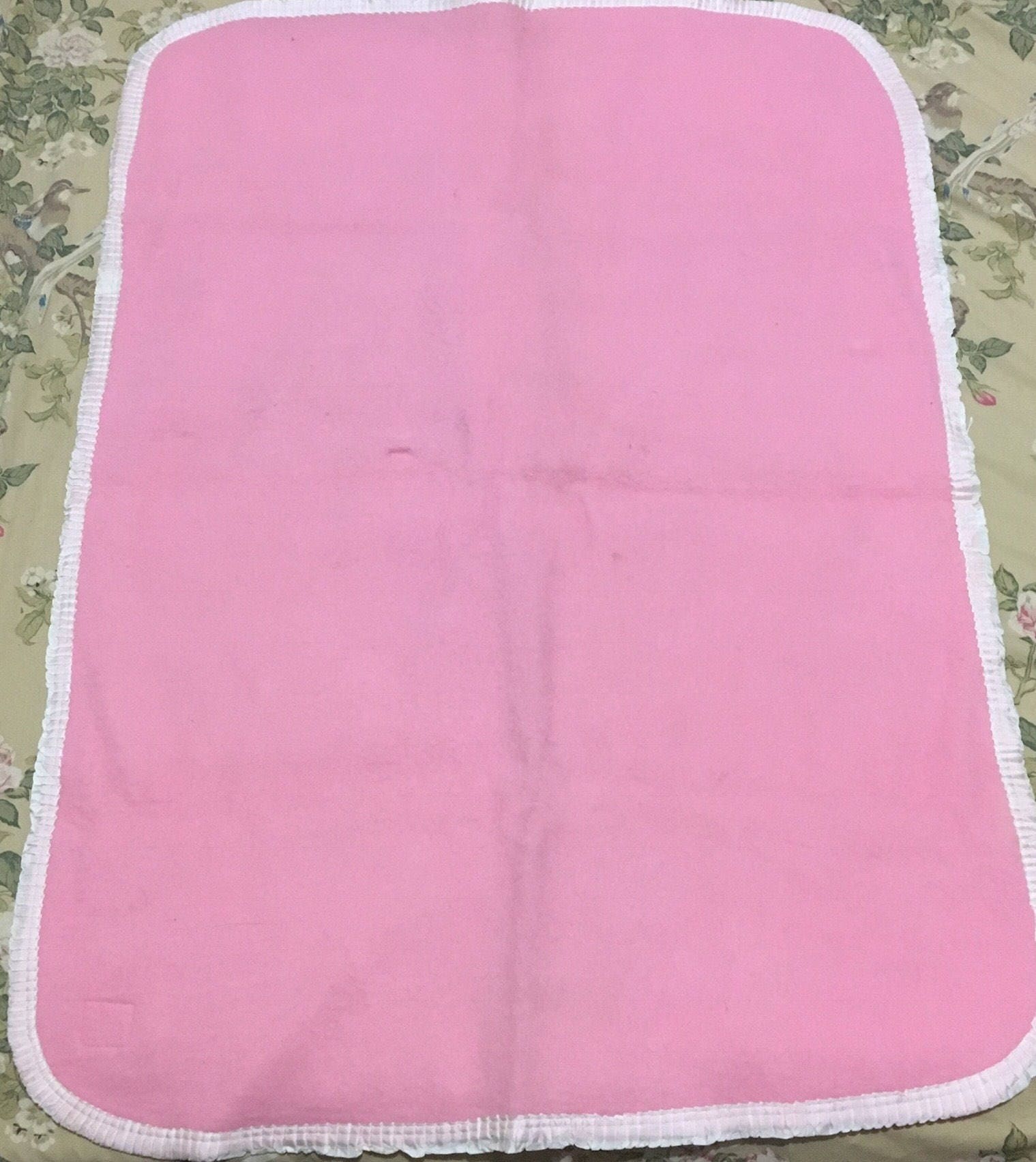 Vintage Fleece Baby Blanket with Cute Animal Print Fleece Crib Coverle