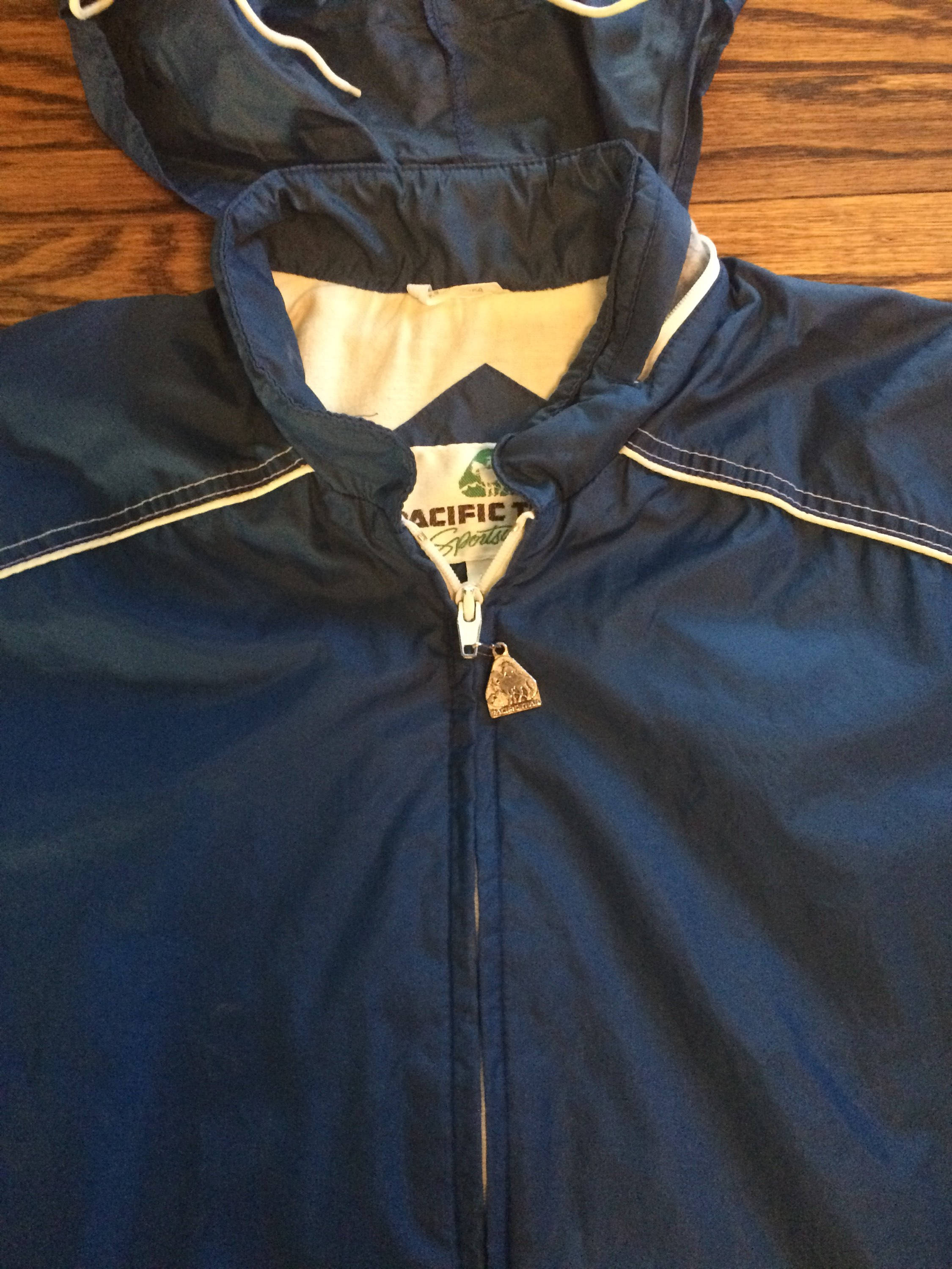 Vintage 80s Zip Up Rain Jacket Or Parka Unisex by Pacific Trail Shop THRILLING