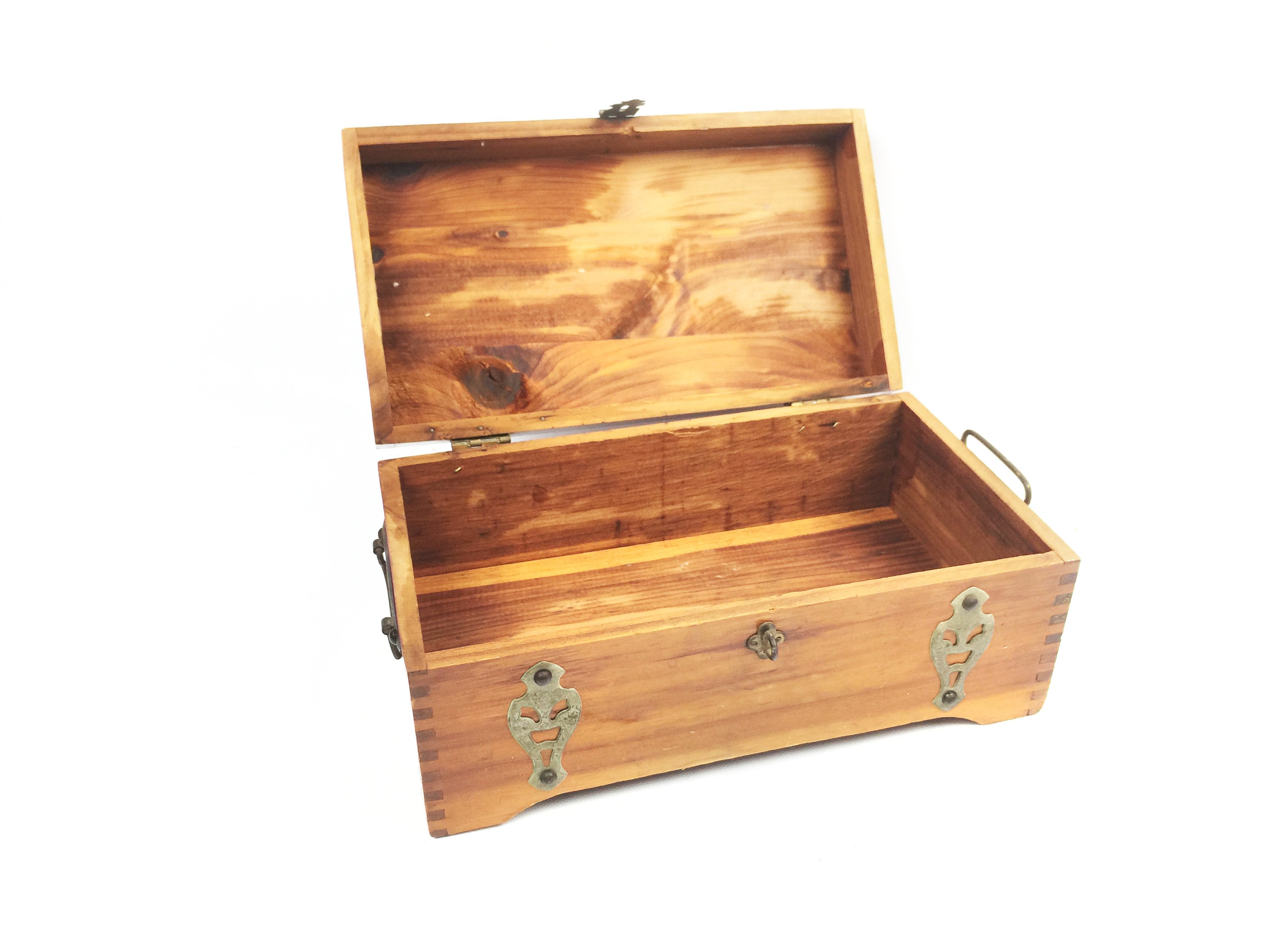 Vintage Mcgraw Box Co. New York "mary Lu" Wood Jewelry Box, Trinket Box Or Tre Shop THRILLING