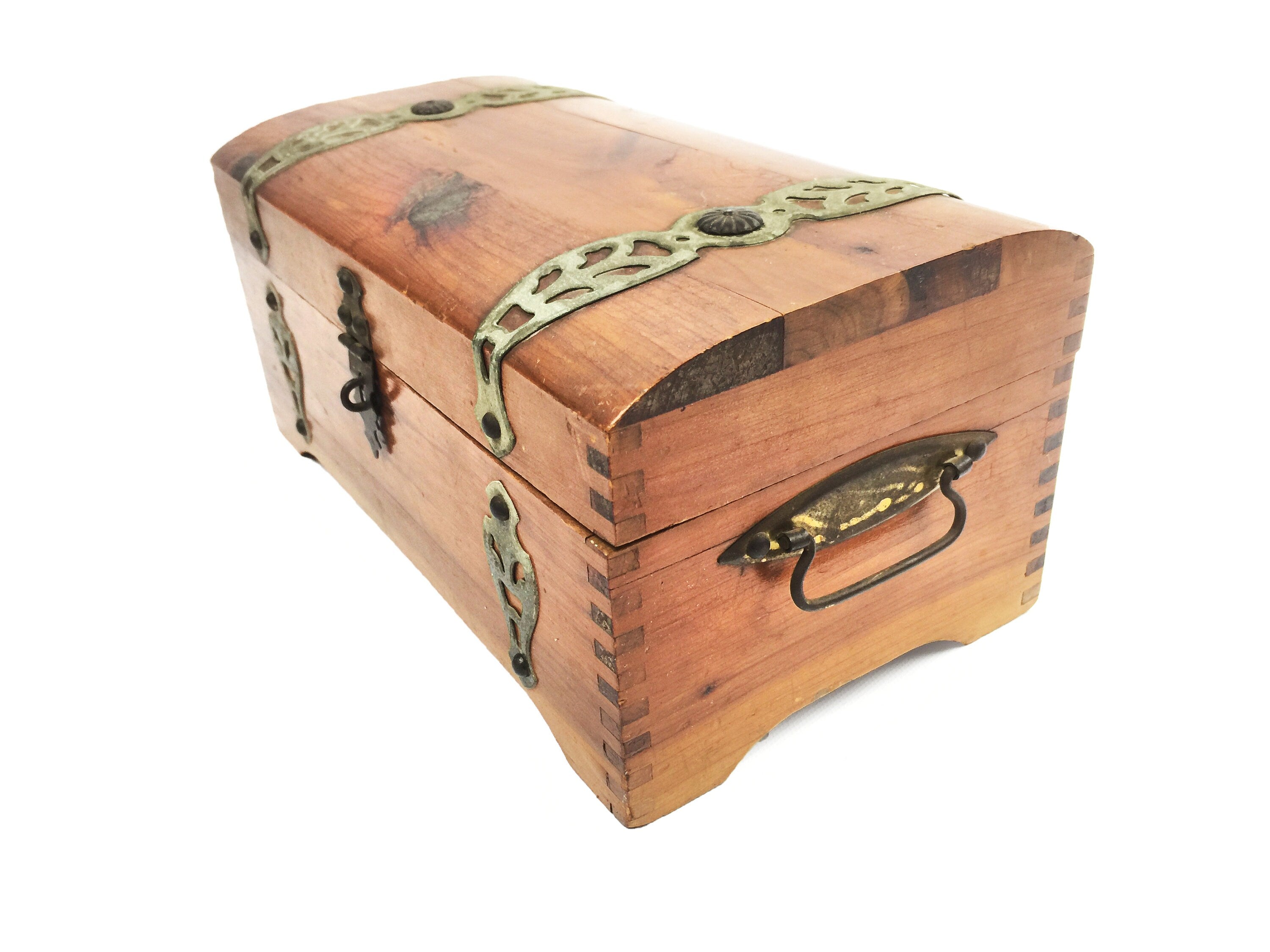 Vintage Mcgraw Box Co. New York "mary Lu" Wood Jewelry Box, Trinket Box Or Tre Shop THRILLING