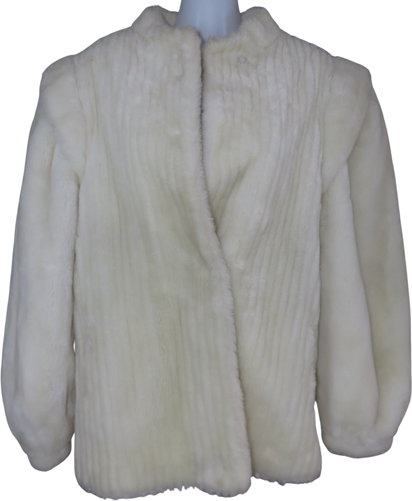 Jordache white hotsell fur coat