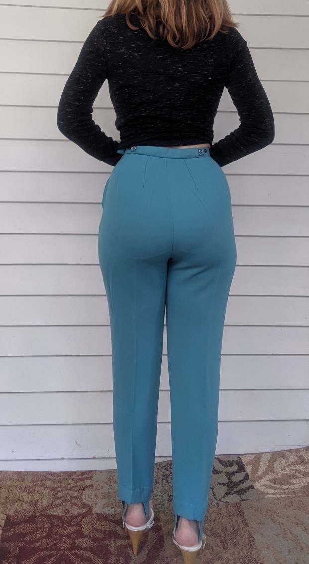 70’s extreme high waist stirrup online pants