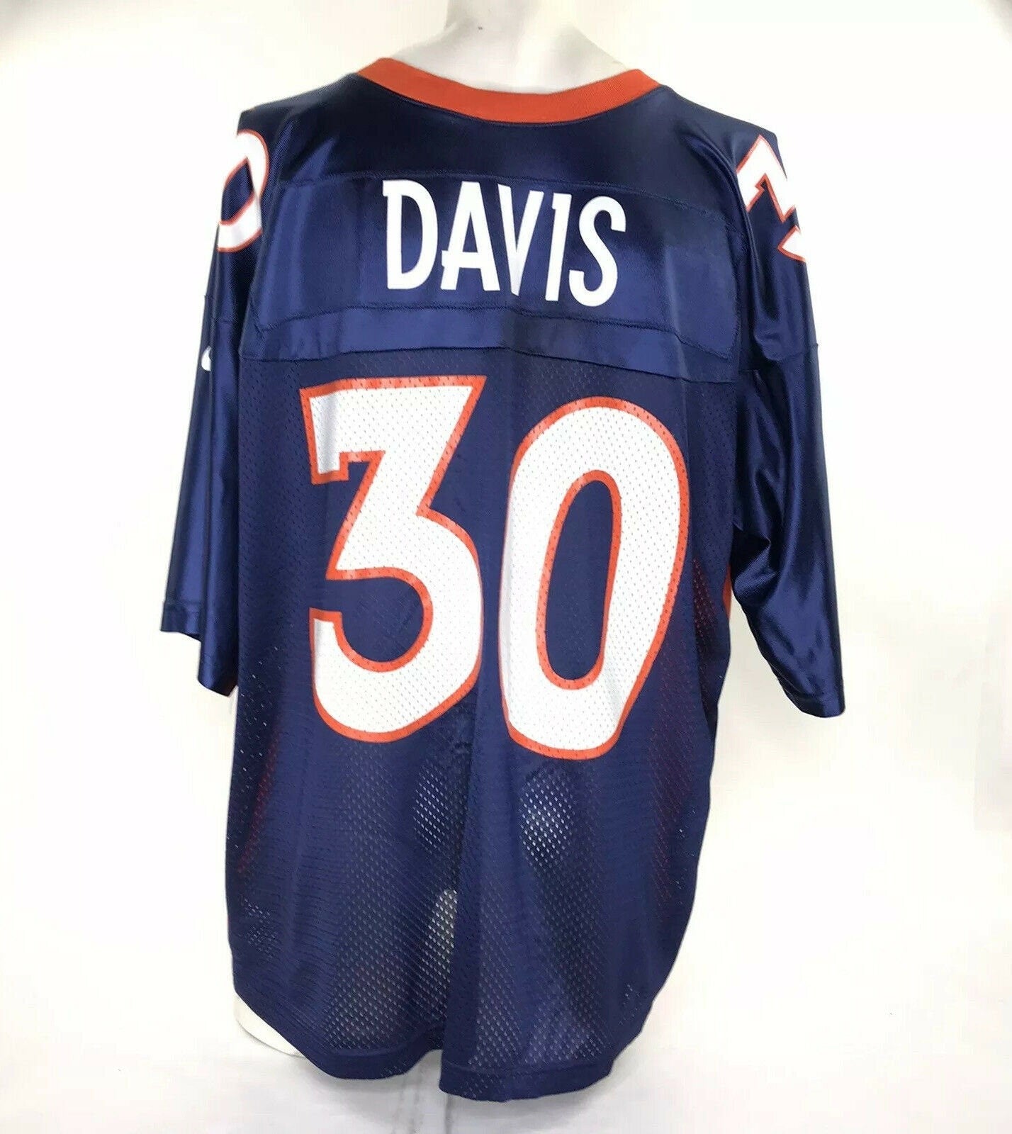 Vintage Nike Denver Broncos Jersey #30 Terrell Davis NFL Football Size XL  Blue