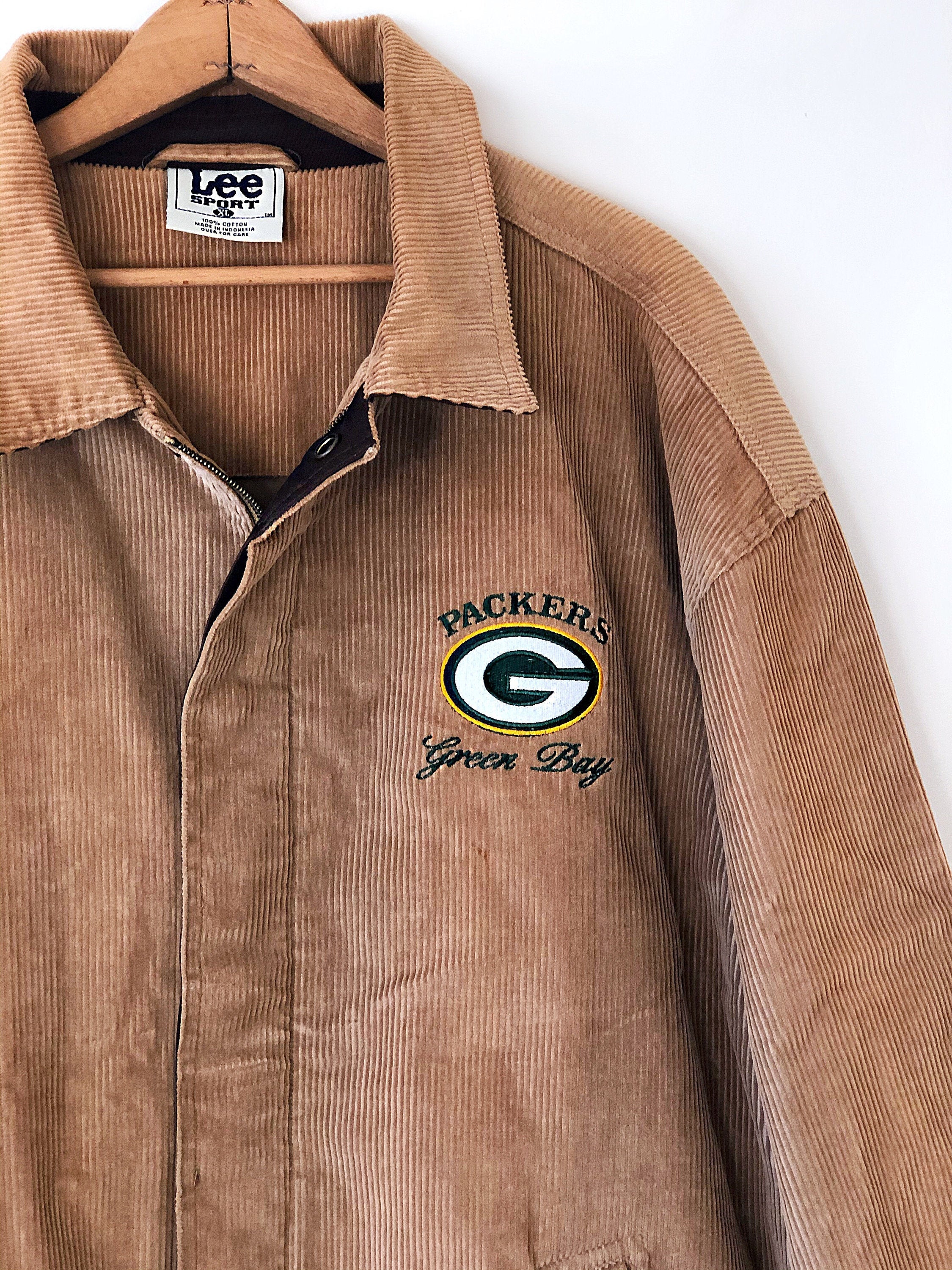 RARE Vintage Majestic NFL Green Bay Packers Corduroy Jersey Large