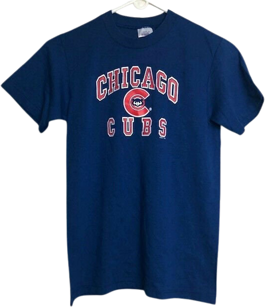 Vintage 80s Chicago Cubs T-Shirt Mens M Deadstock MLB Baseball