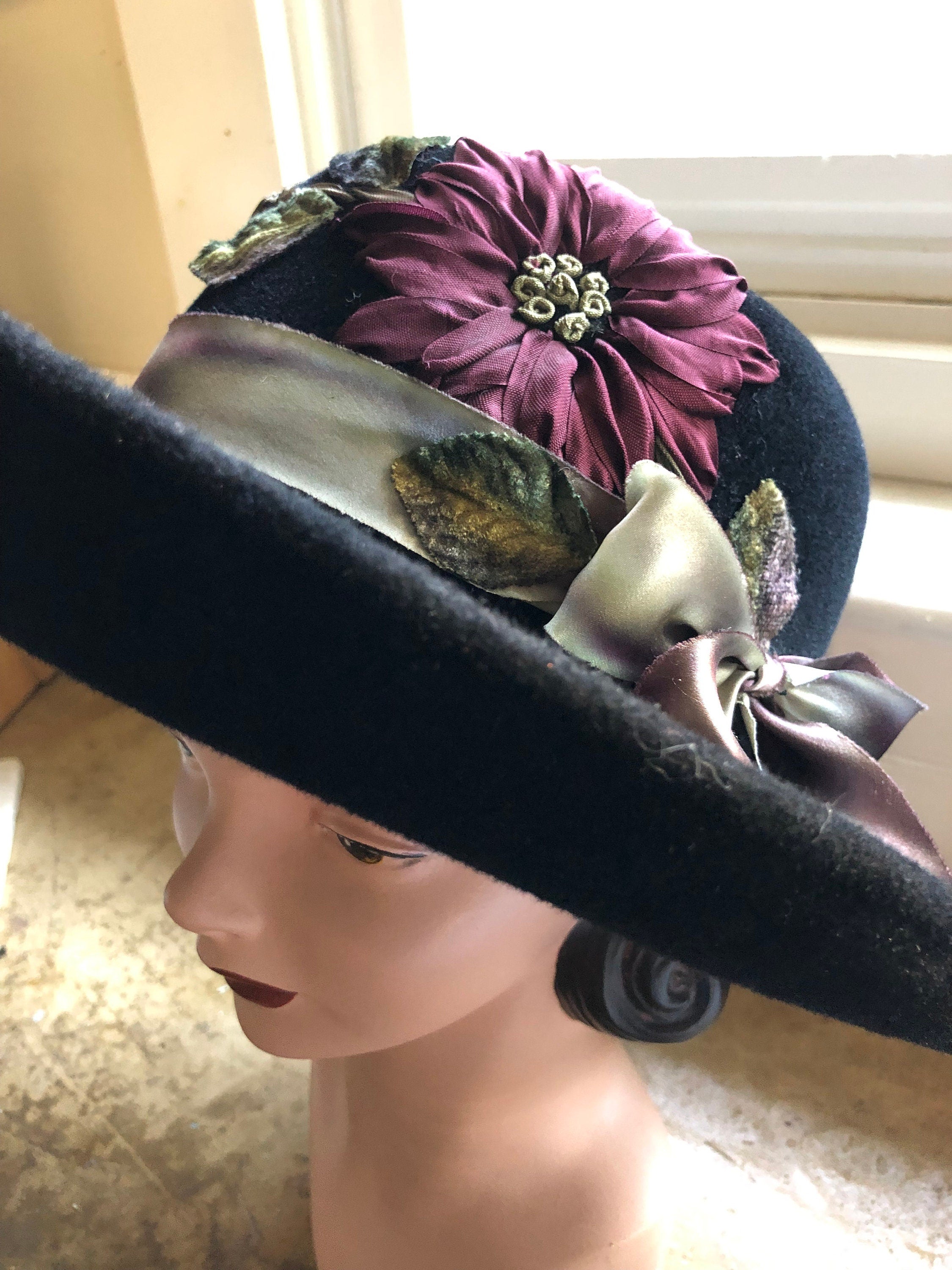 louise green, Accessories, Louise Green Black Felt Hat