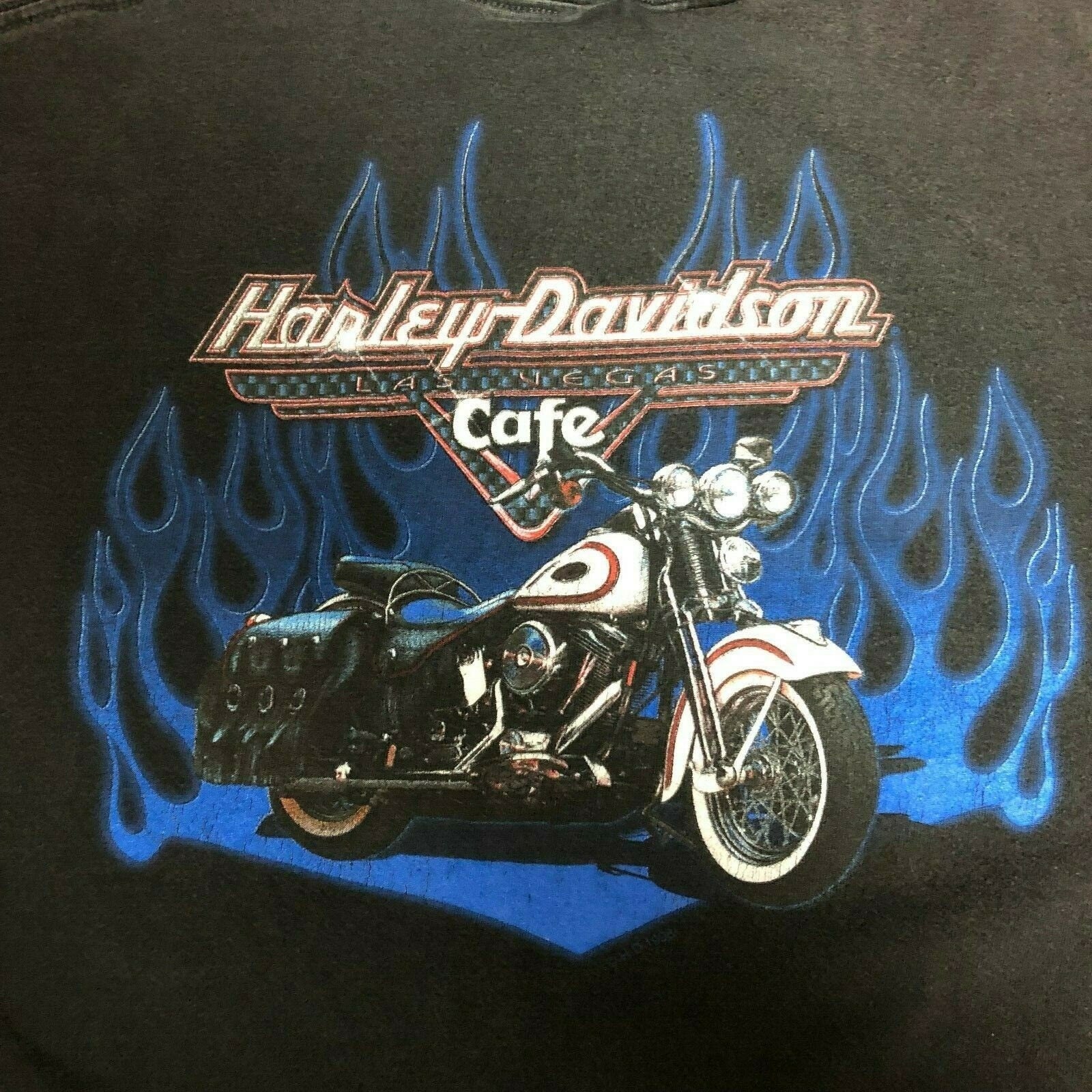 Vintage 80’s/90’s Flame Bike Motorcycle T-Shirt by Harley Davidson Cafe |  Shop THRILLING