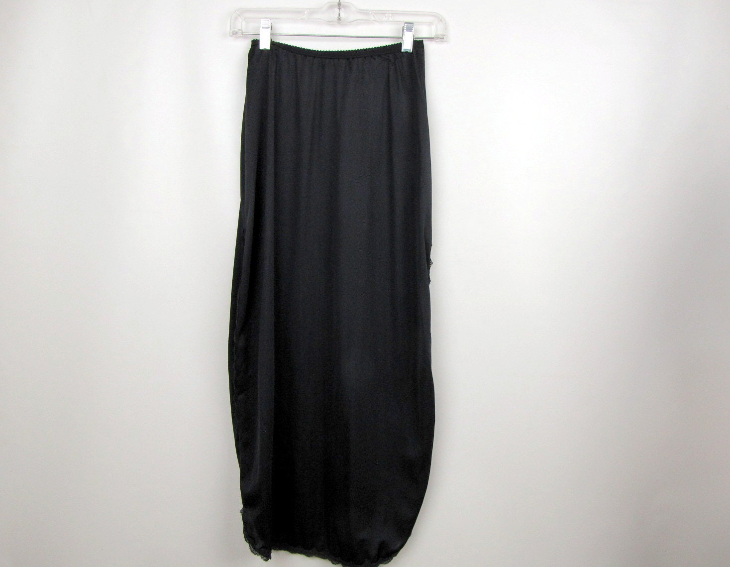 Vintage 80’s Shadowline Black Half Slip By Shadowline 